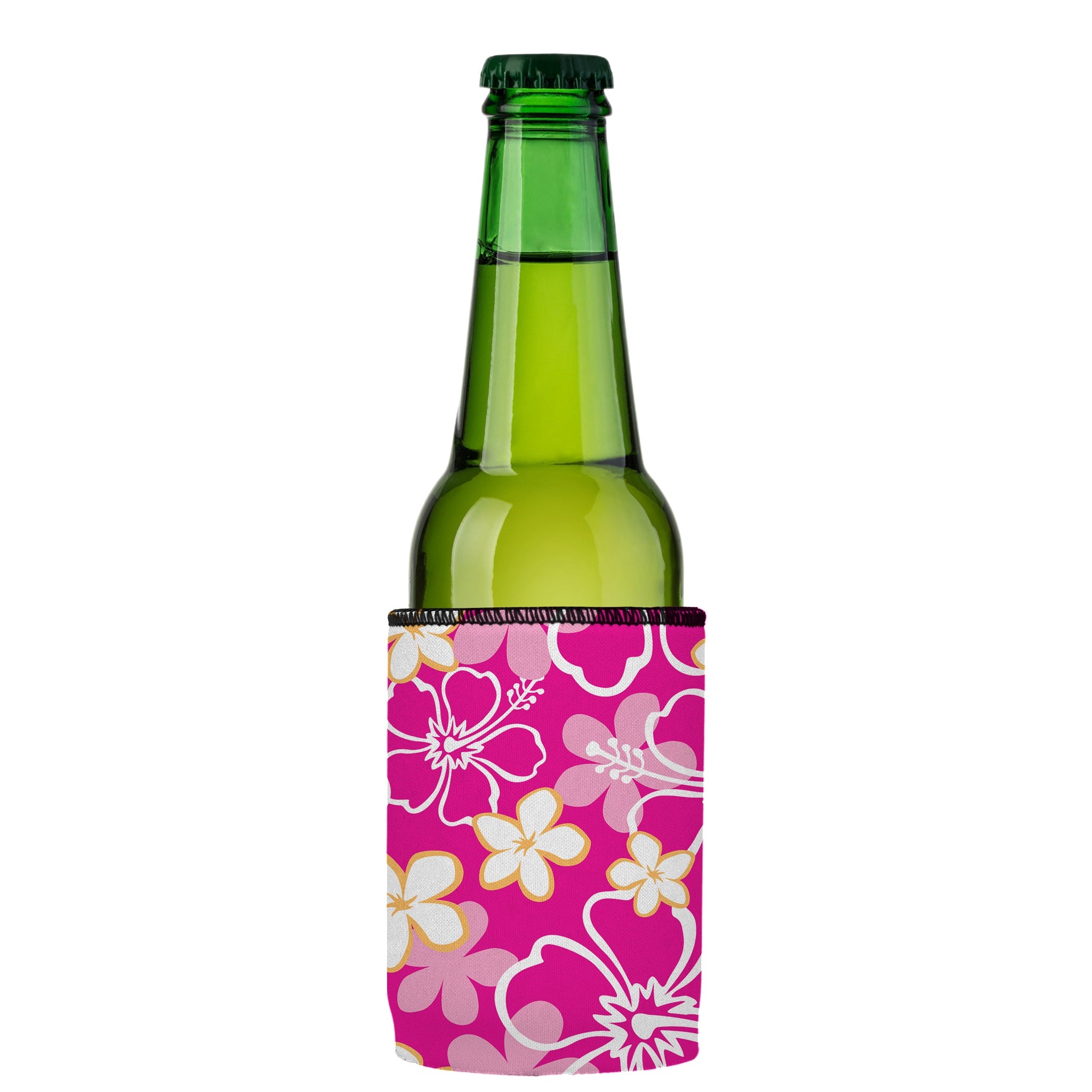Stubbyz Pink Hibiscus Stubby Cooler 3-Pack