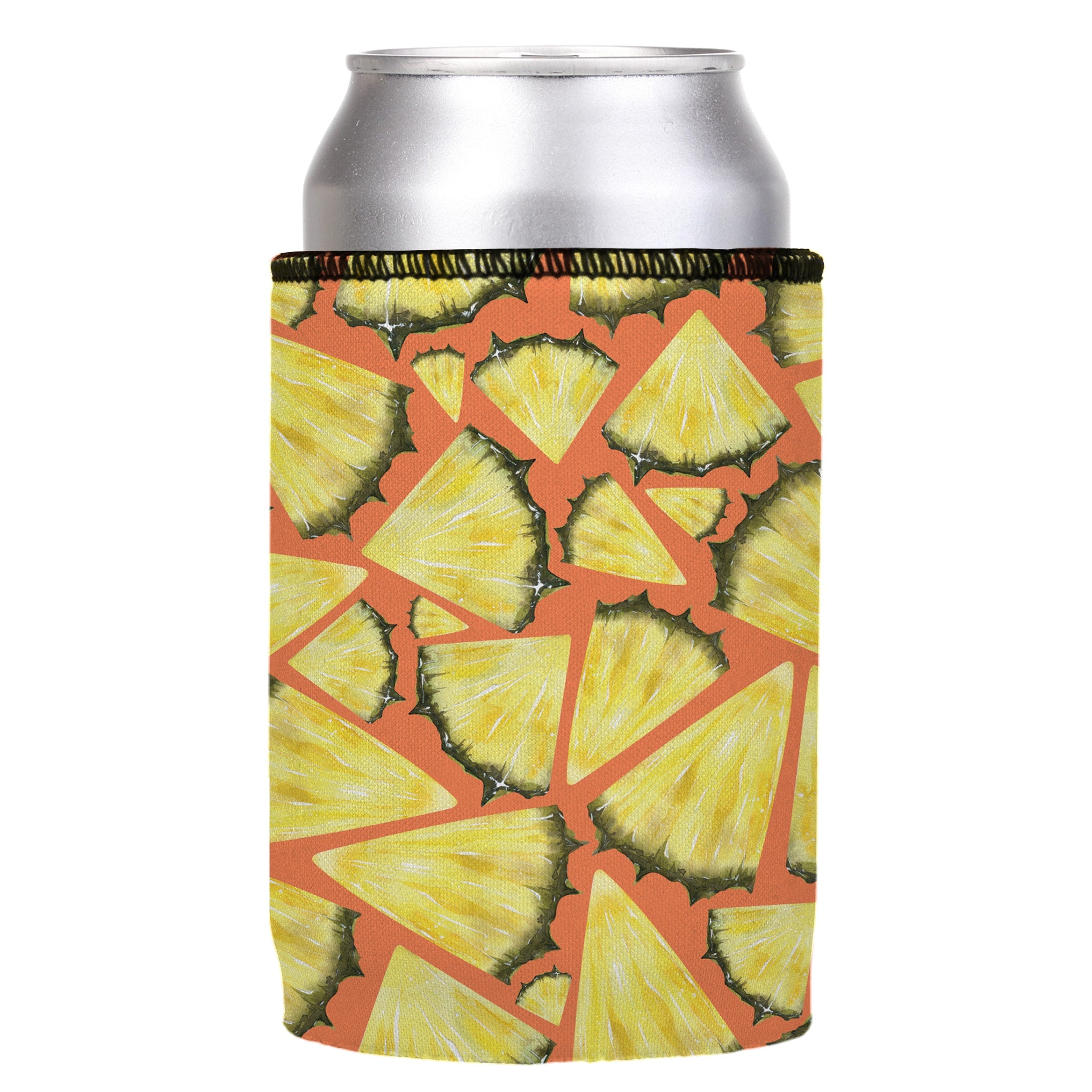 Stubbyz Pineapple Slices Stubby Cooler 3-Pack