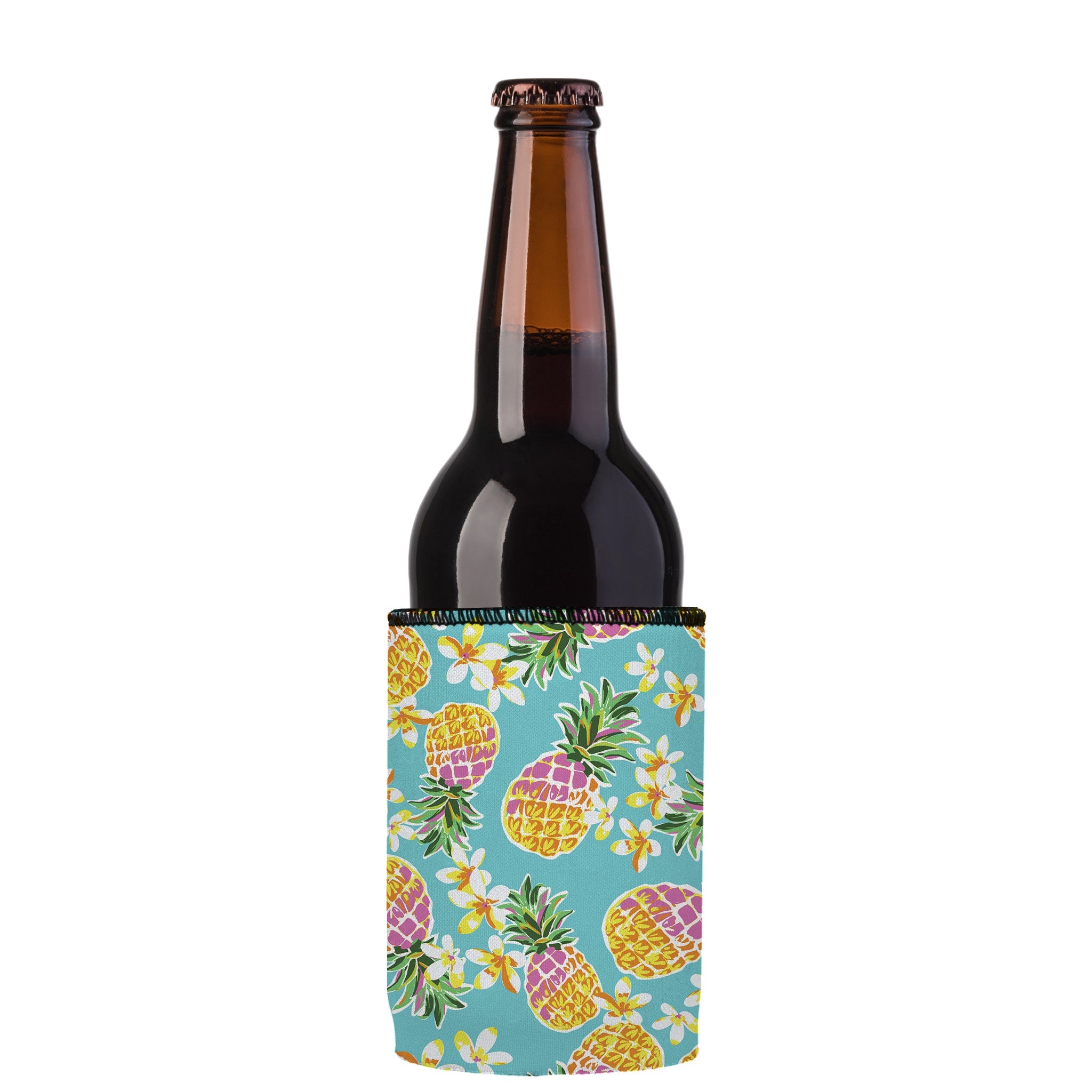 Stubbyz Floral Pineapple Stubby Cooler 2-Pack