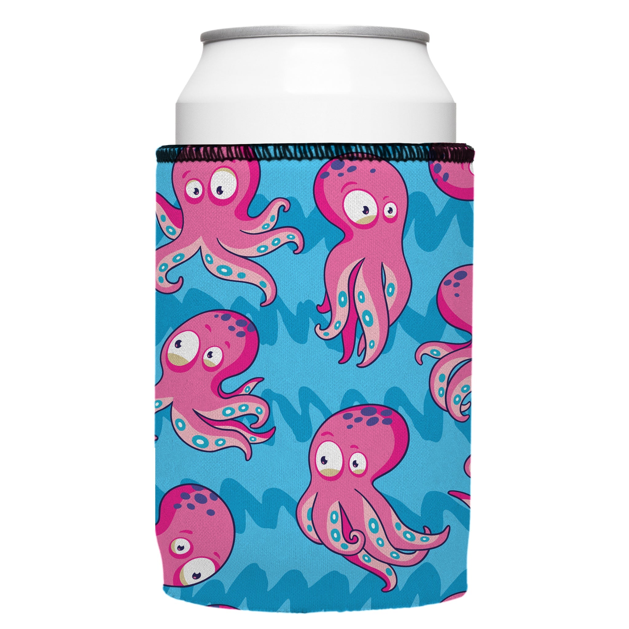 Stubbyz Pink Octopus Stubby Cooler 3-Pack