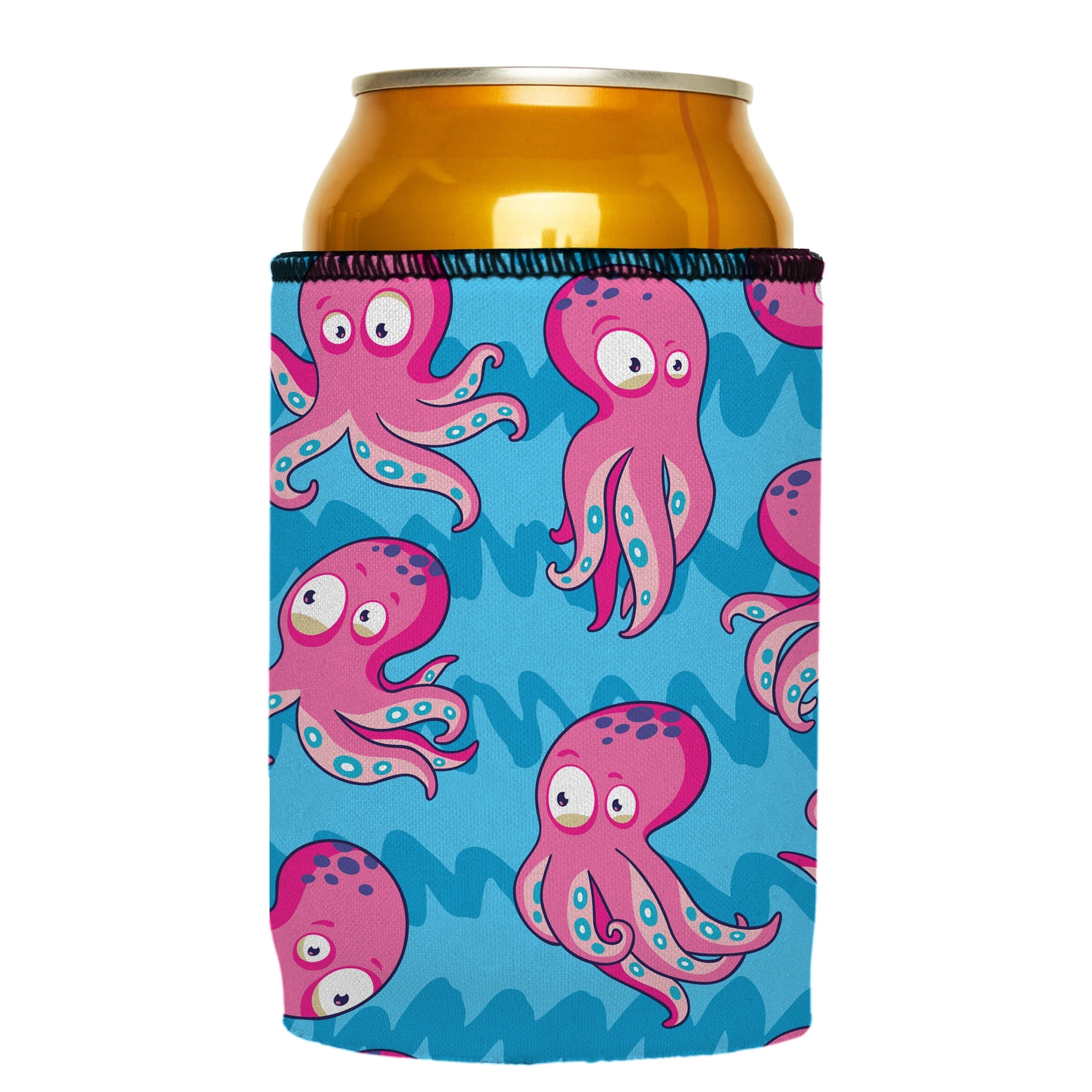 Stubbyz Pink Octopus Stubby Cooler 3-Pack
