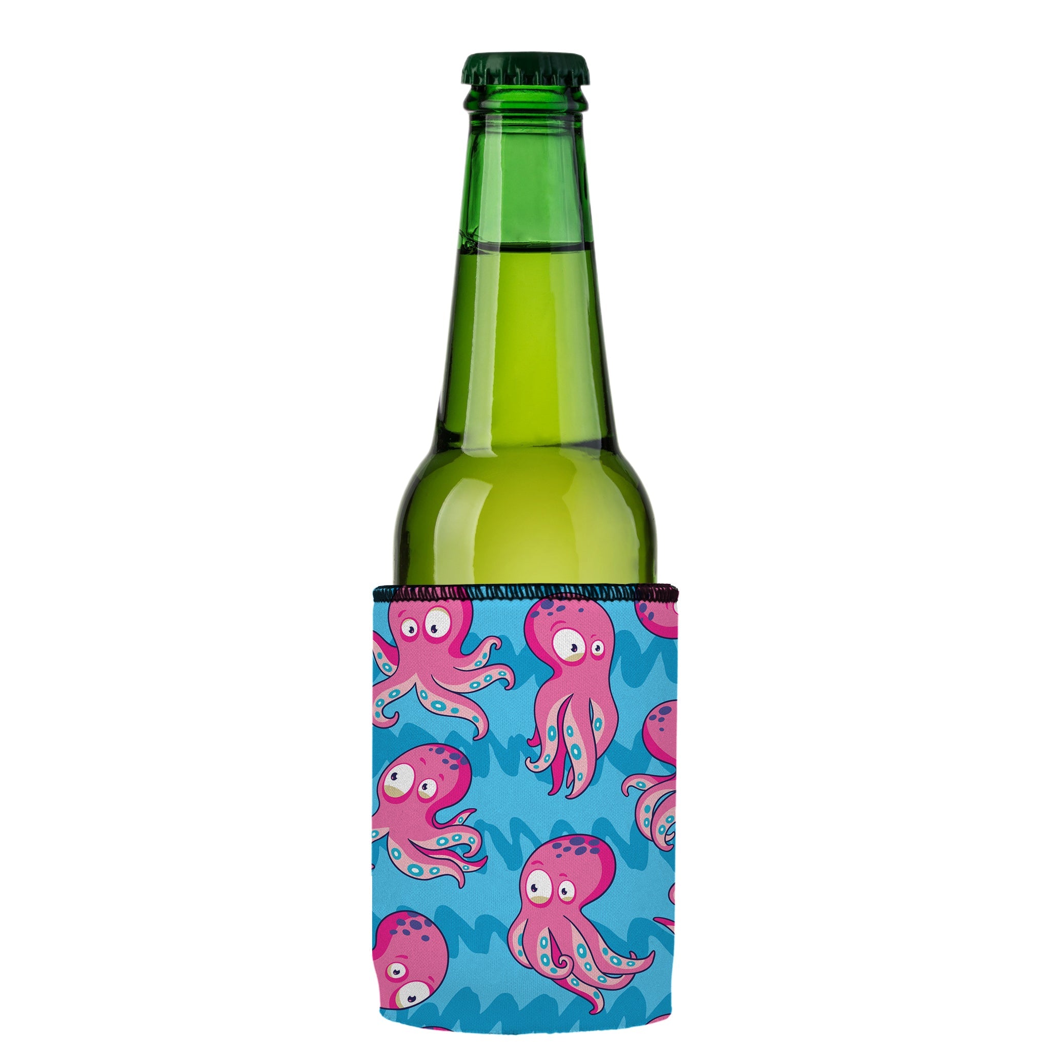Stubbyz Pink Octopus Stubby Cooler 3-Pack