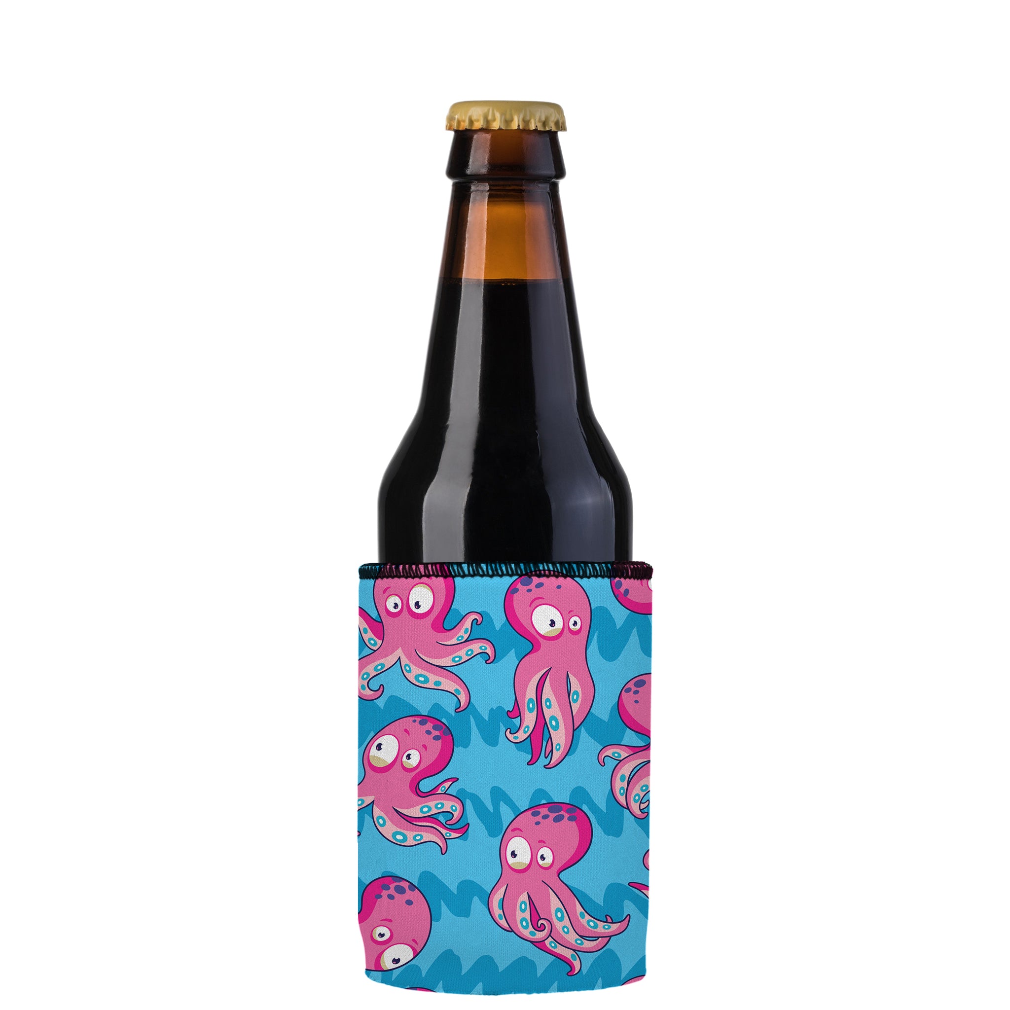 Stubbyz Pink Octopus Stubby Cooler