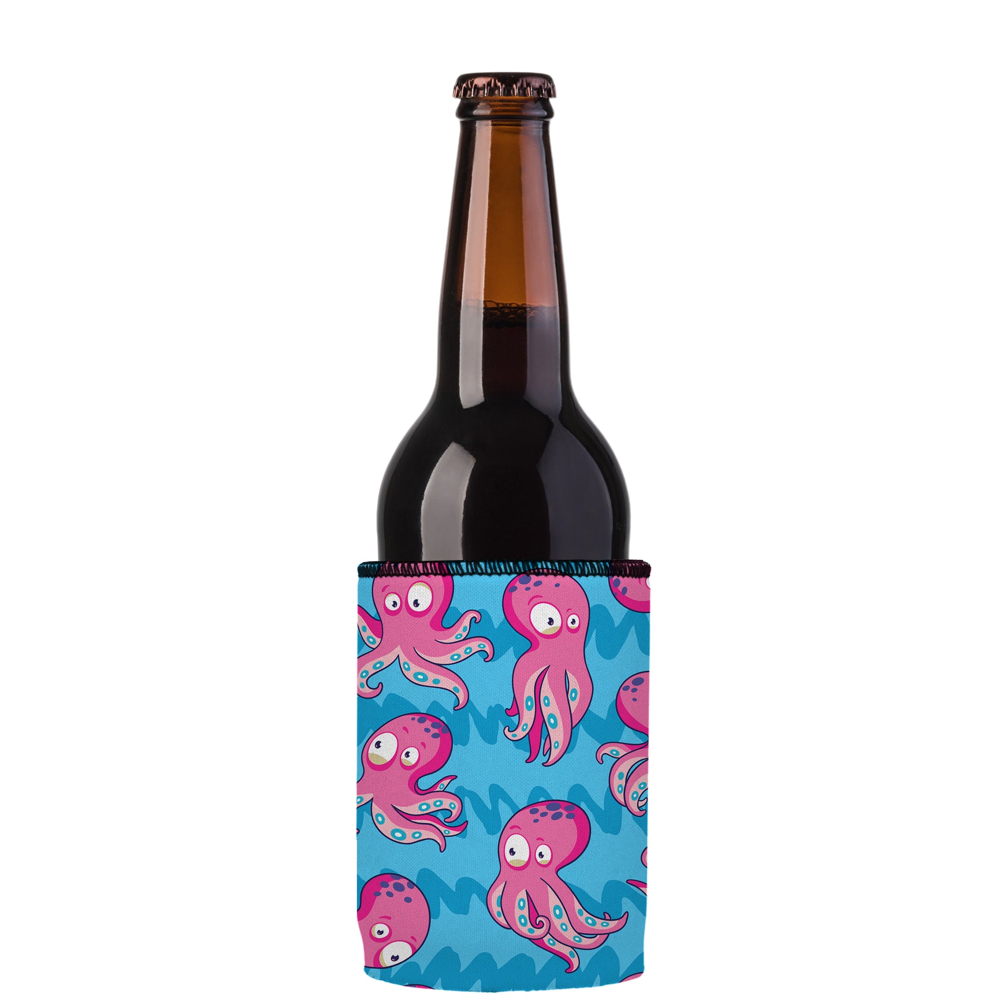 Stubbyz Pink Octopus Stubby Cooler