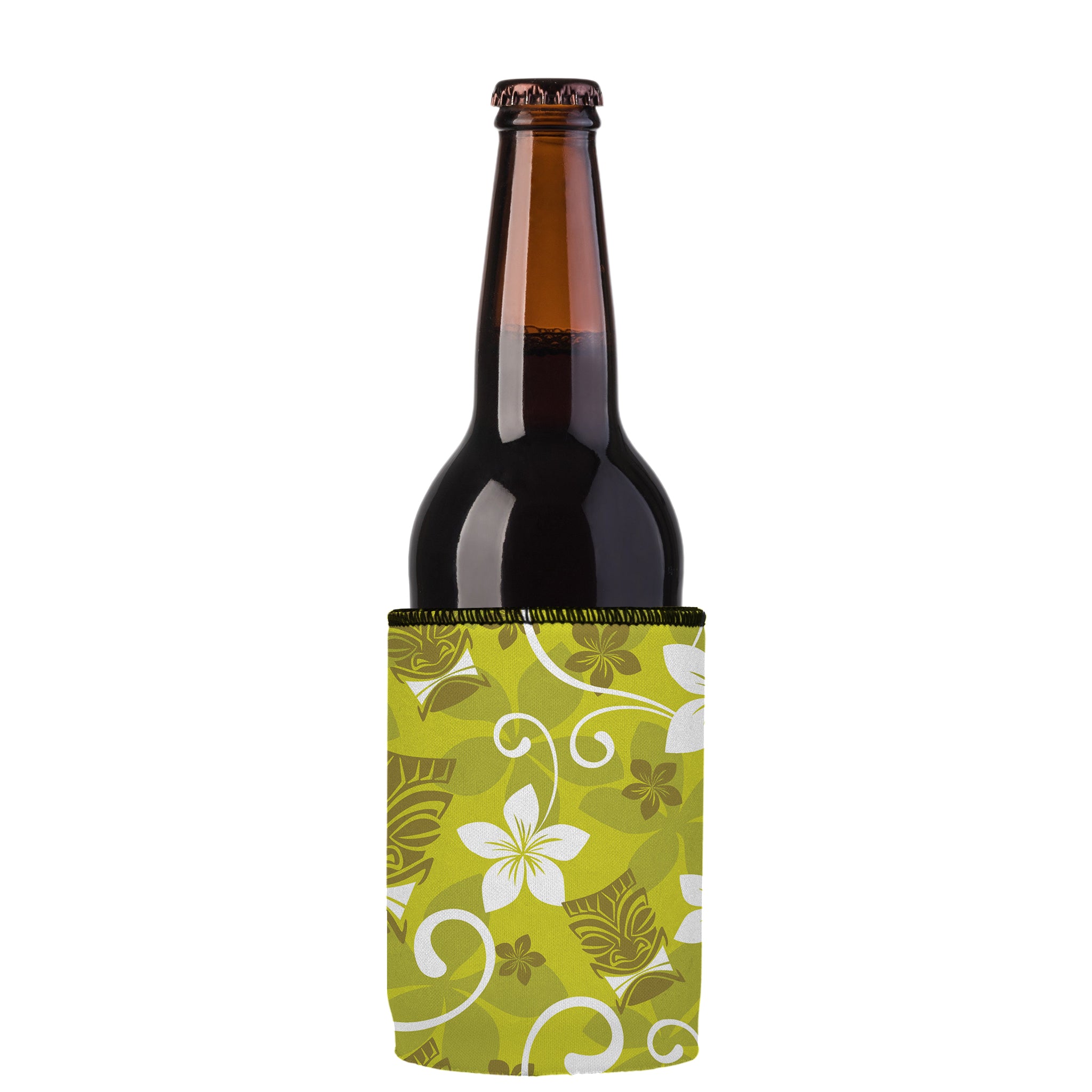 Stubbyz Green Tiki Tropics Stubby Cooler