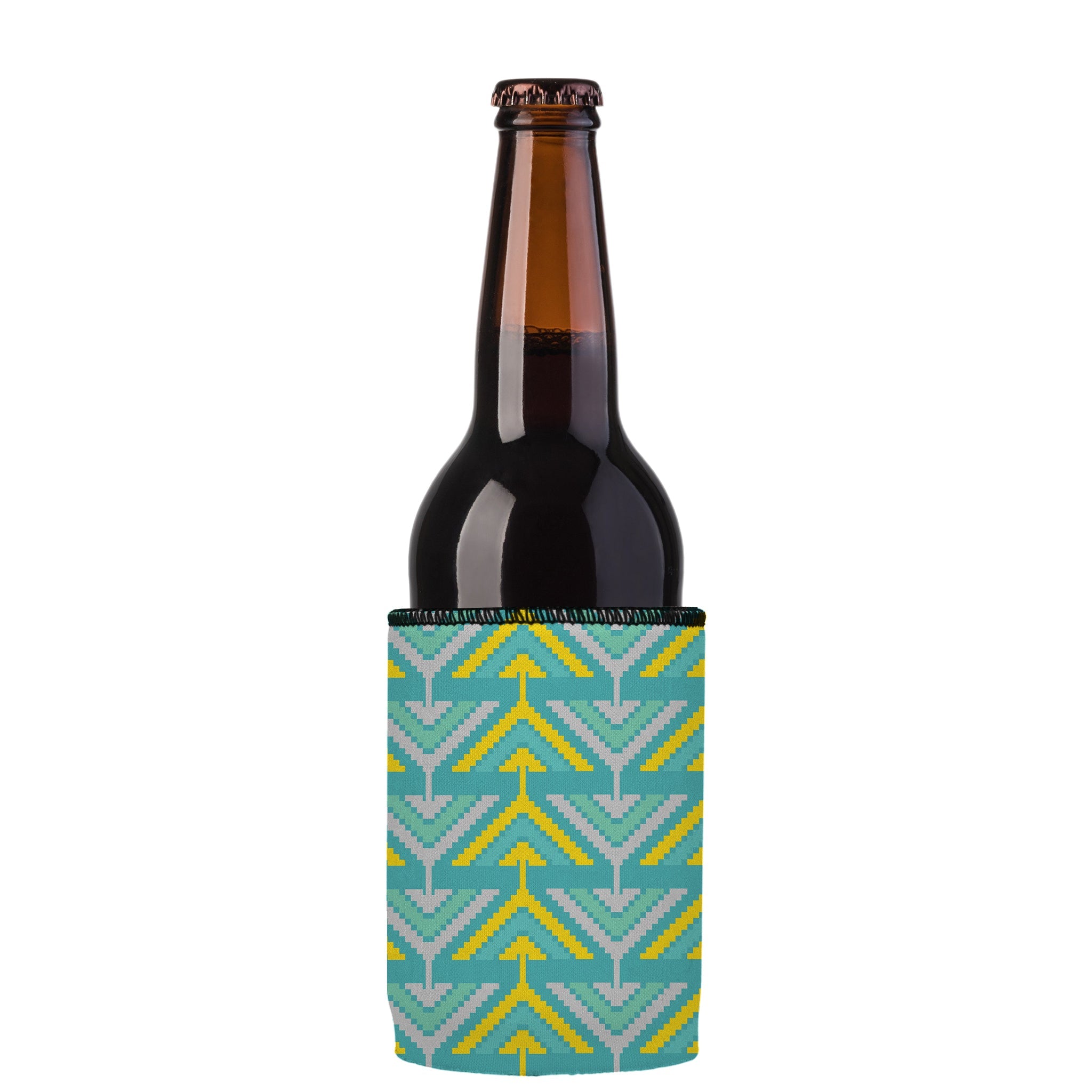 Stubbyz Yellow Tribal Arrows Stubby Cooler 2-Pack