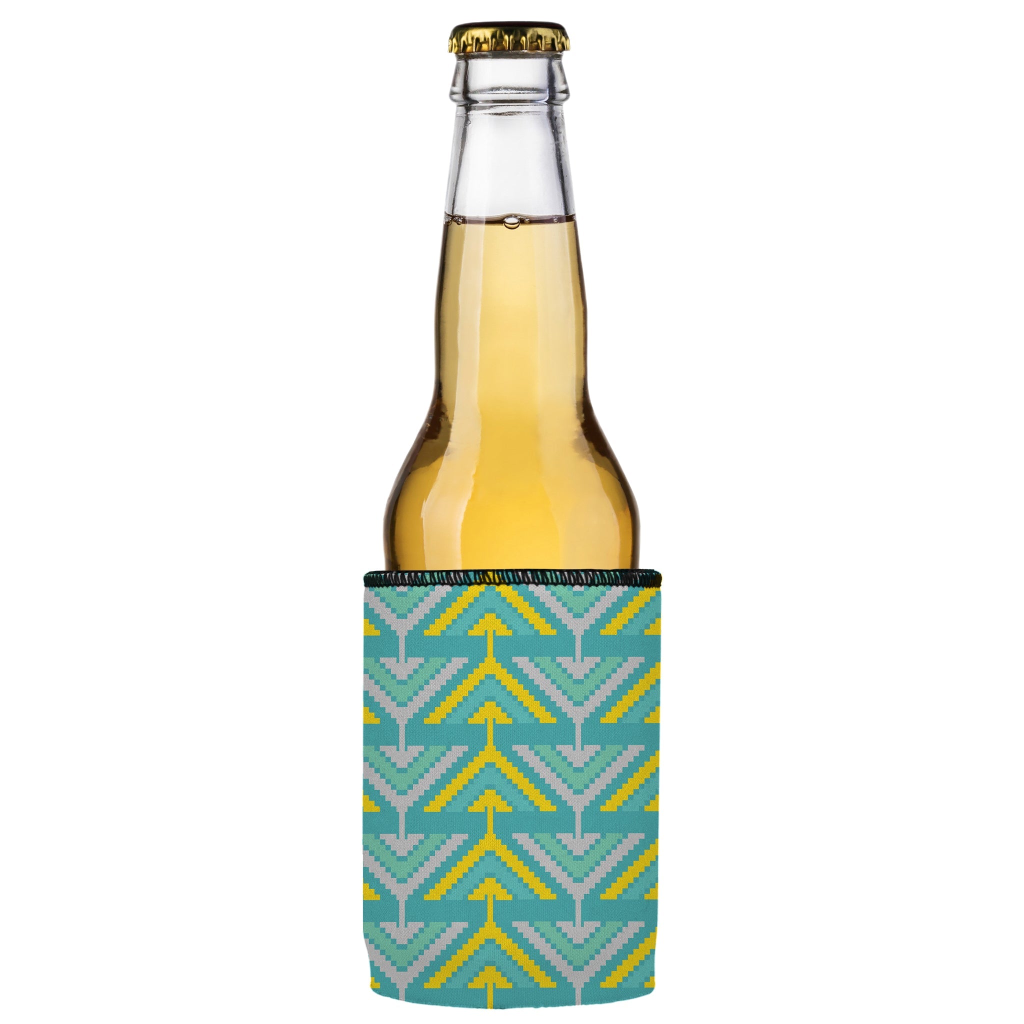 Stubbyz Yellow Tribal Arrows Stubby Cooler 2-Pack