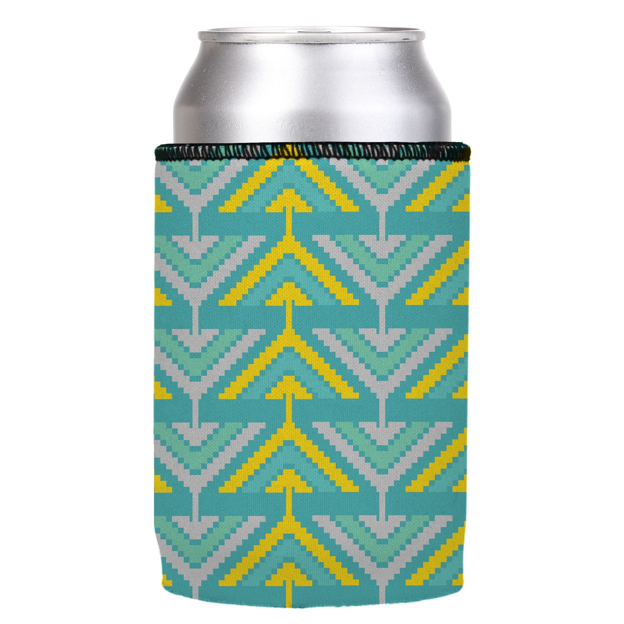 Stubbyz Yellow Tribal Arrows Stubby Cooler 2-Pack
