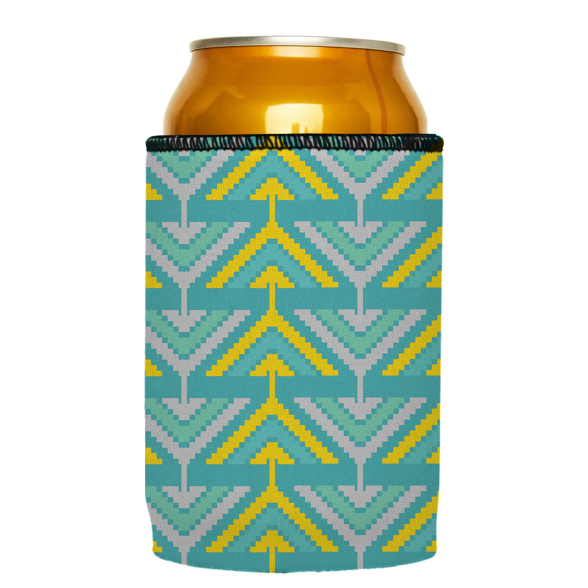Stubbyz Yellow Tribal Arrows Stubby Cooler