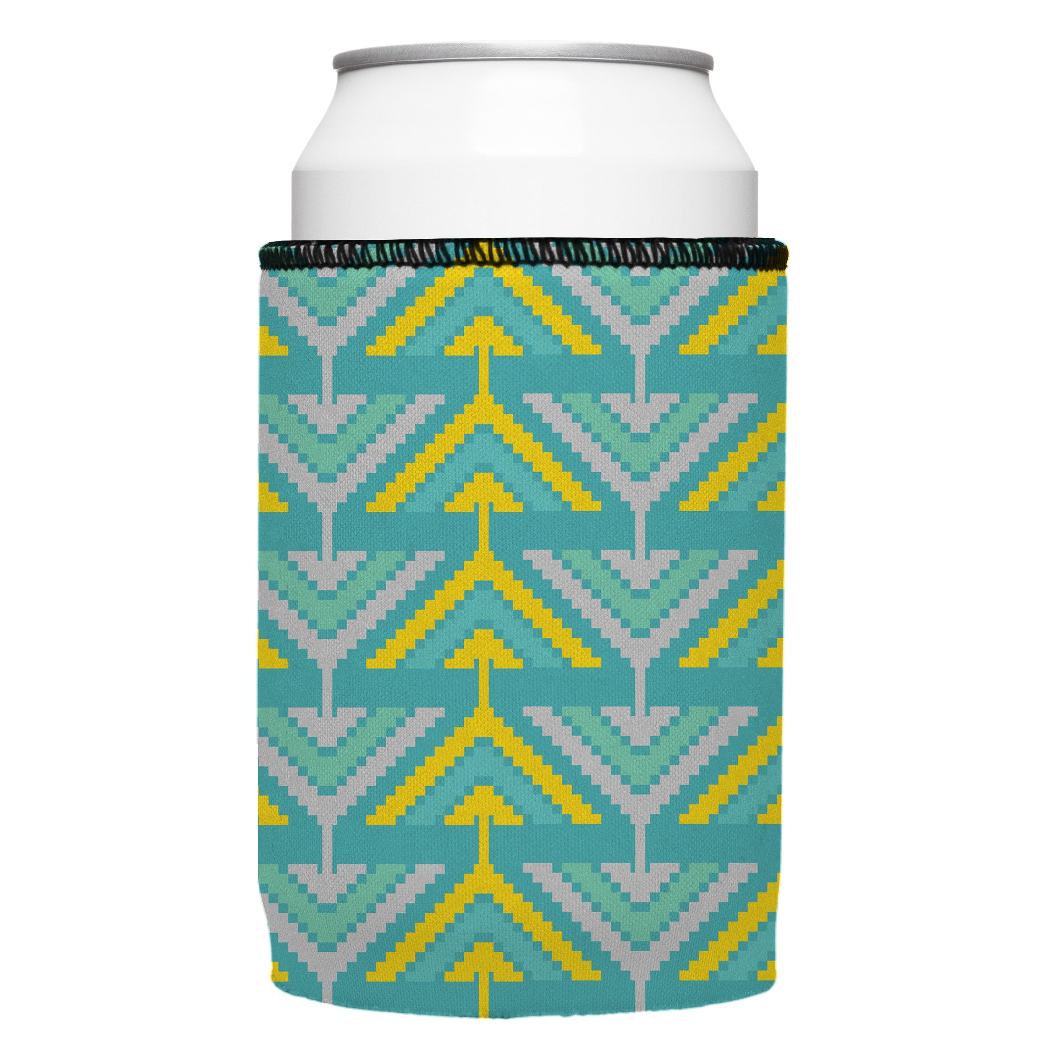 Stubbyz Yellow Tribal Arrows Stubby Cooler