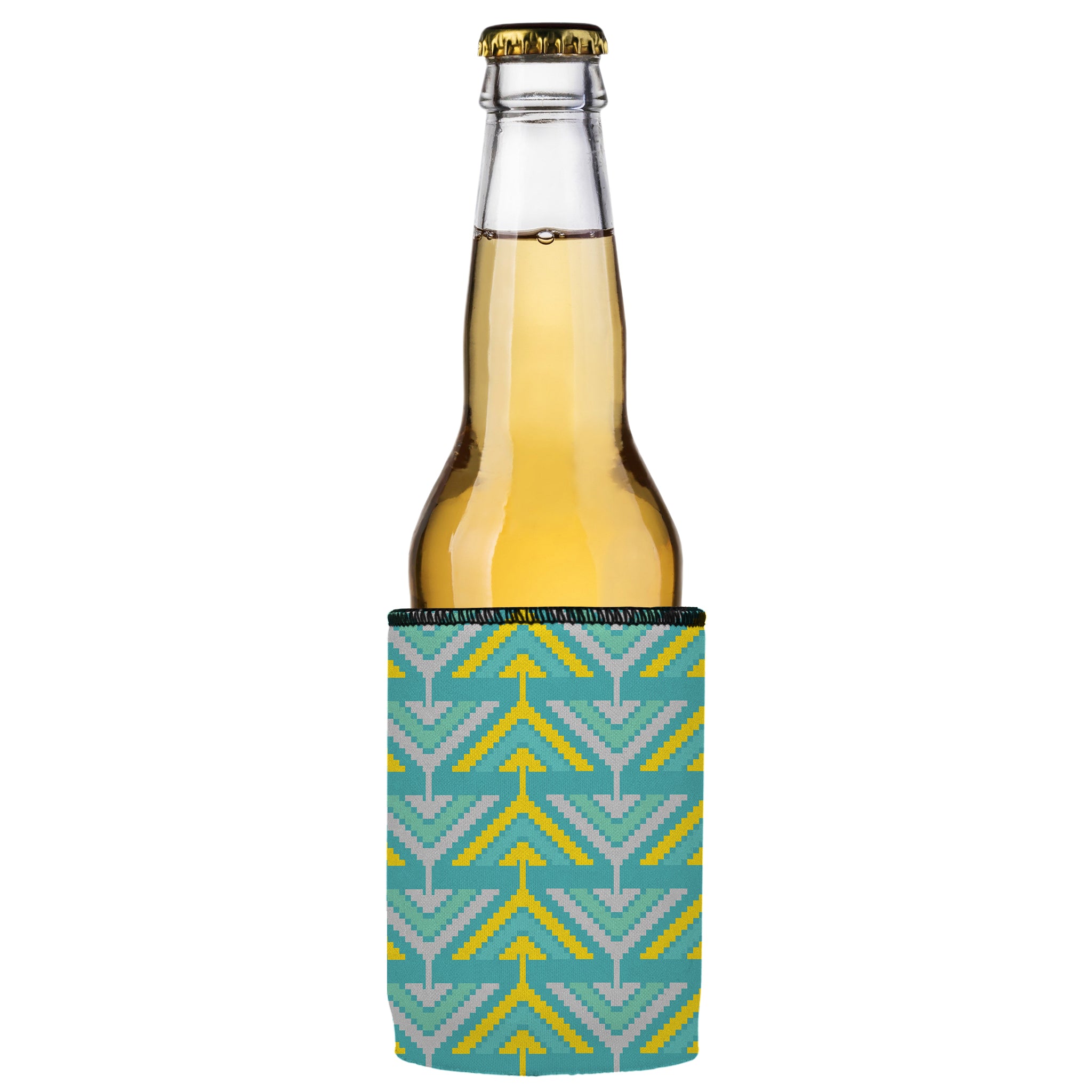 Stubbyz Yellow Tribal Arrows Stubby Cooler