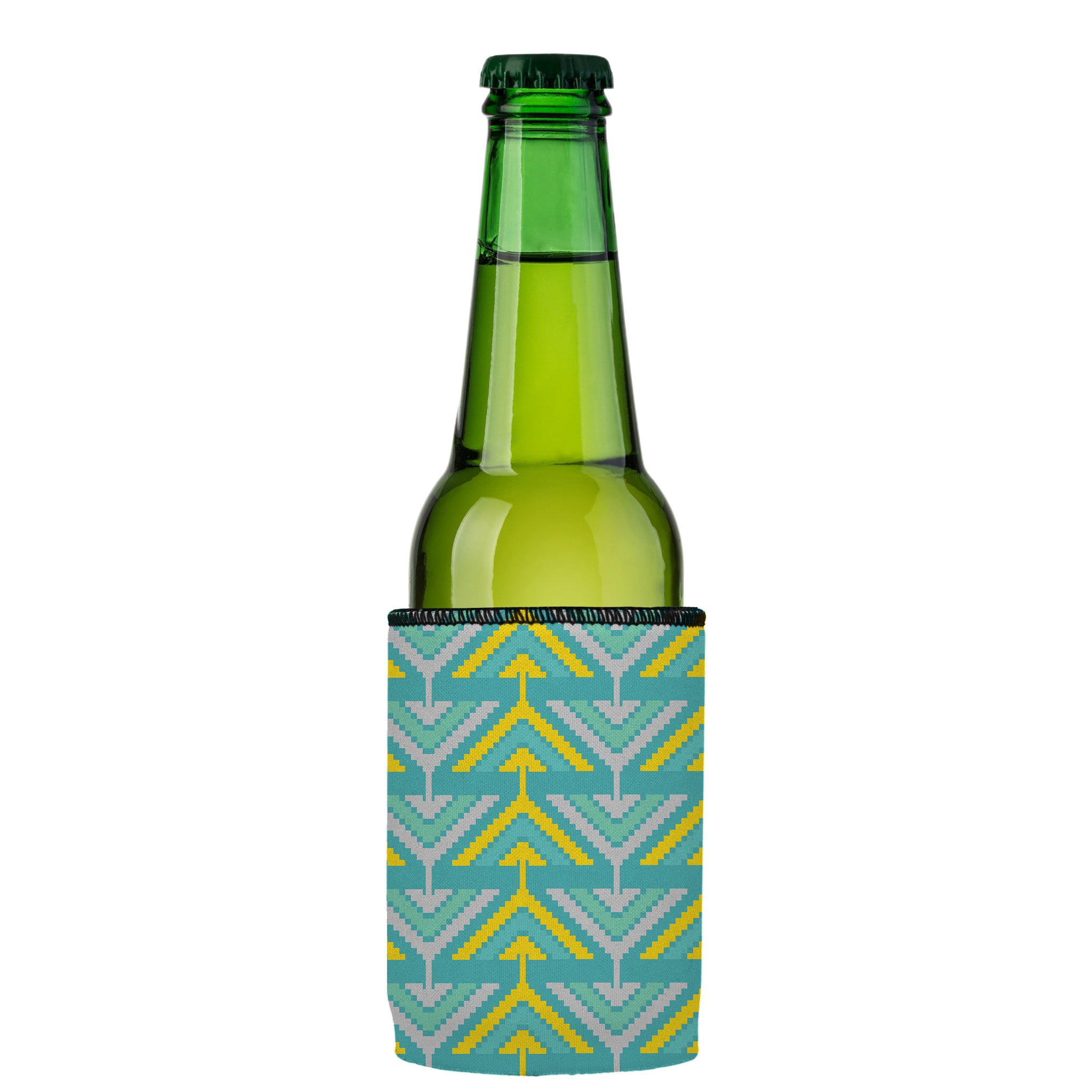 Stubbyz Yellow Tribal Arrows Stubby Cooler