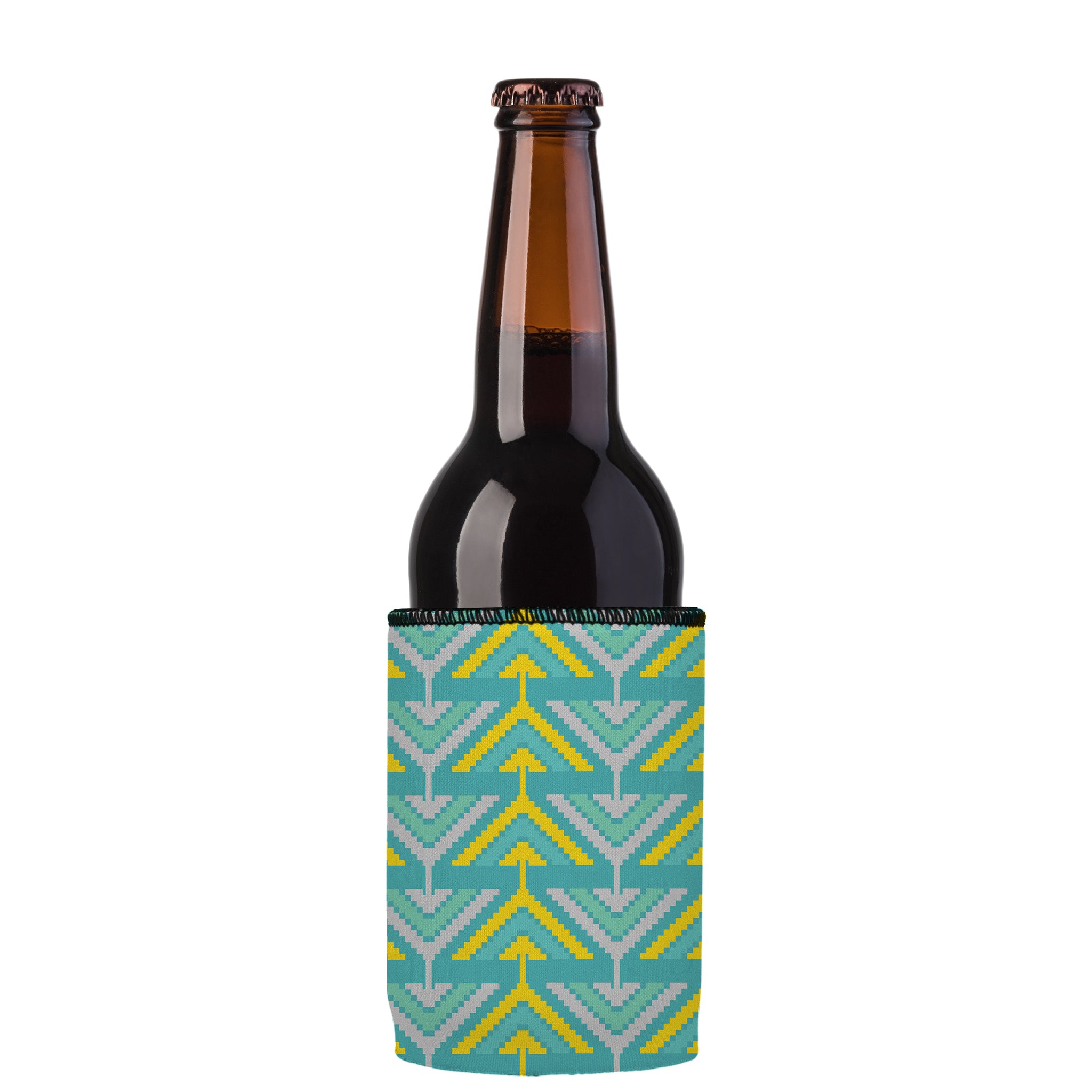 Stubbyz Yellow Tribal Arrows Stubby Cooler