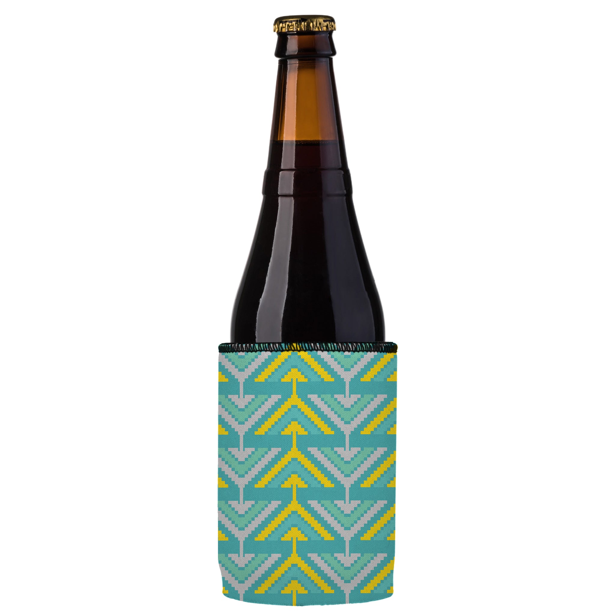 Stubbyz Yellow Tribal Arrows Stubby Cooler