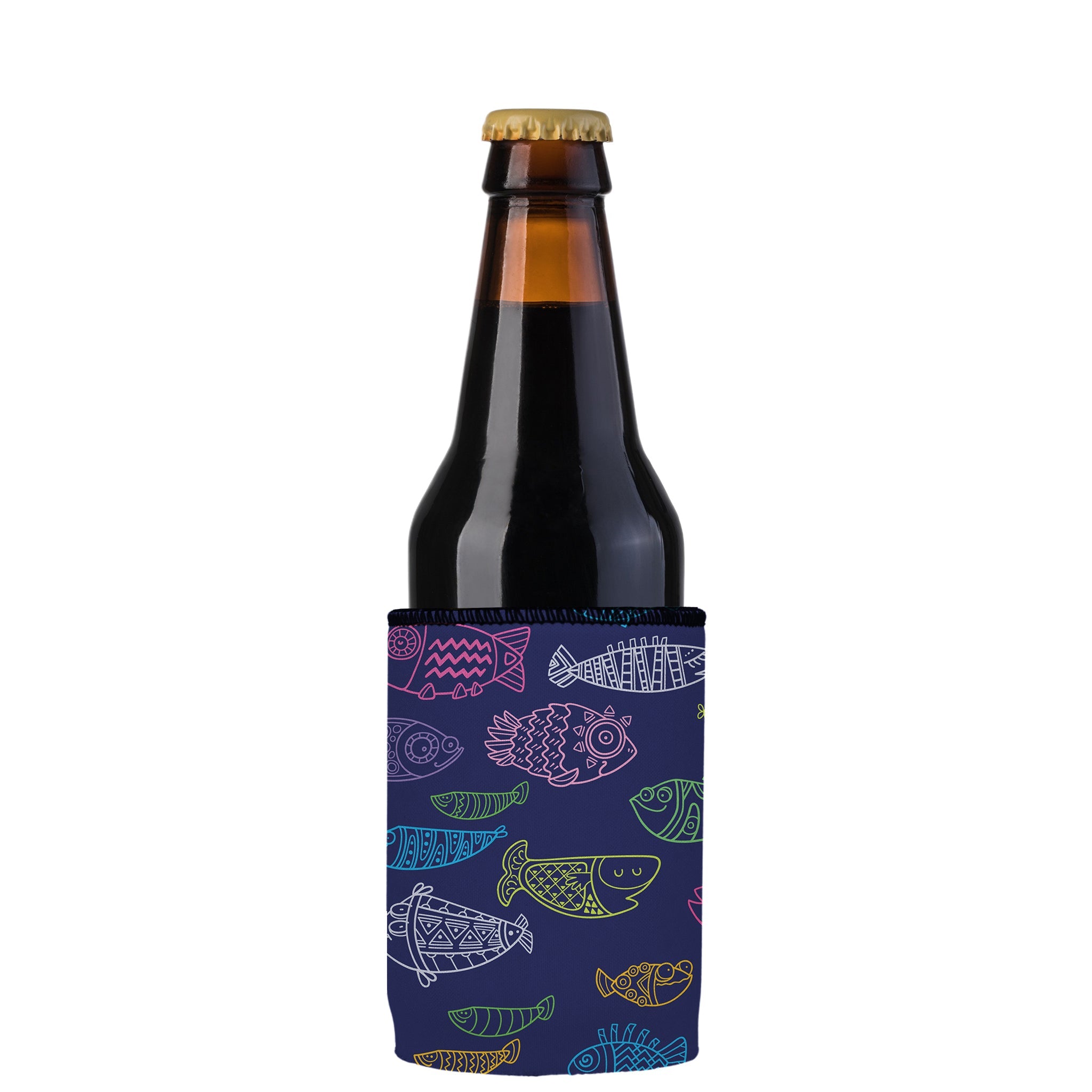 Stubbyz Neon Fish Stubby Cooler 2-Pack