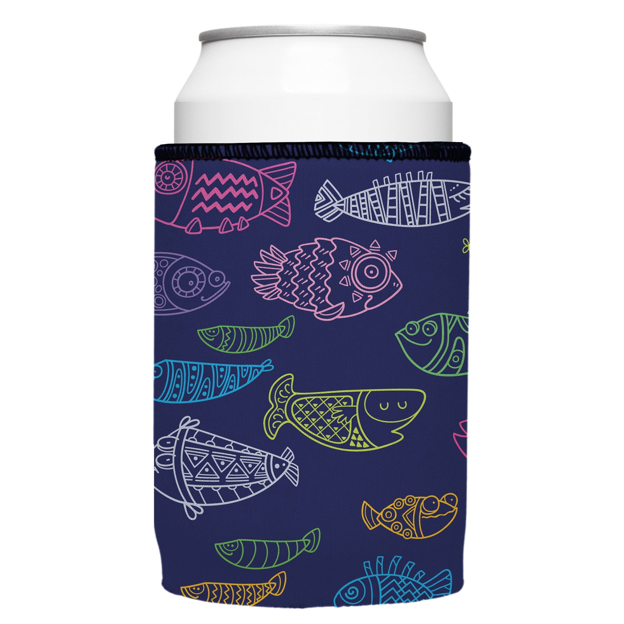 Stubbyz Neon Fish Stubby Cooler 2-Pack