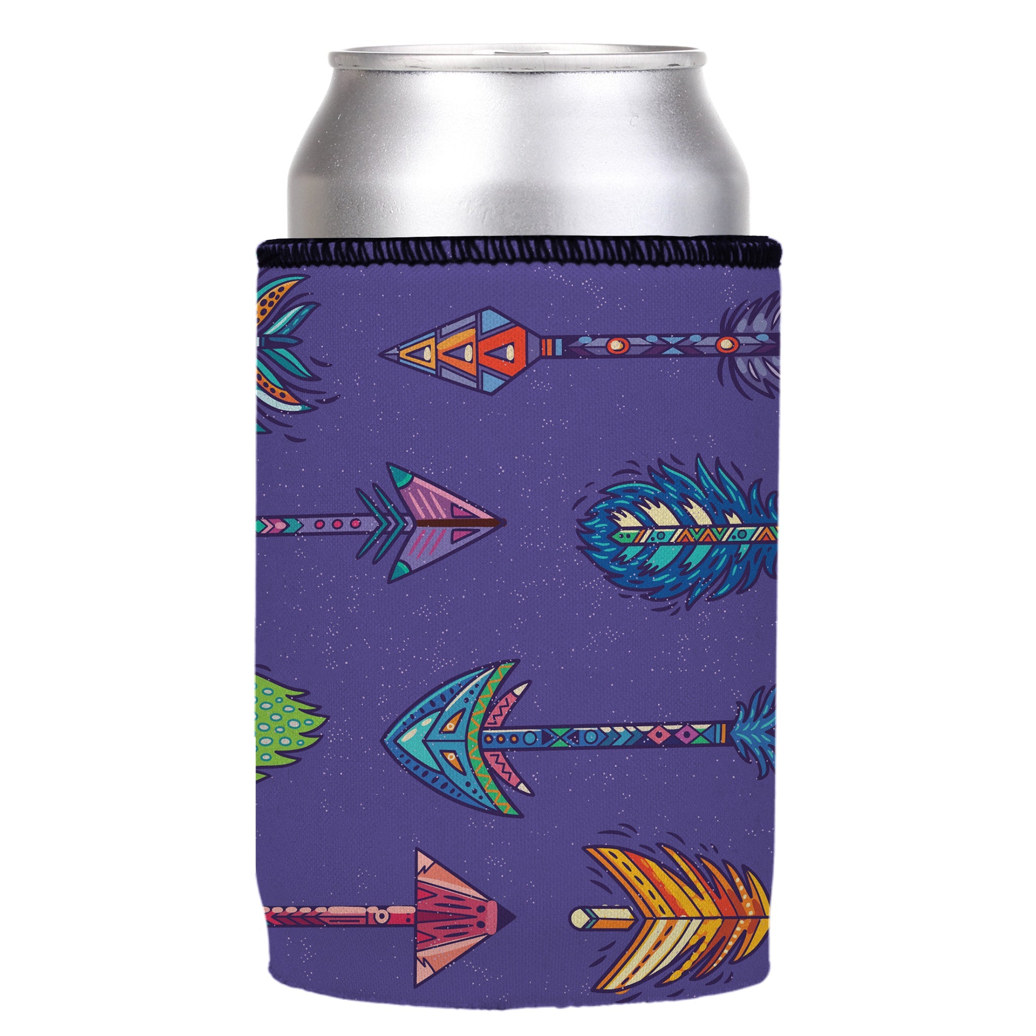 Stubbyz Purple Boho Arrows Stubby Cooler 2-Pack
