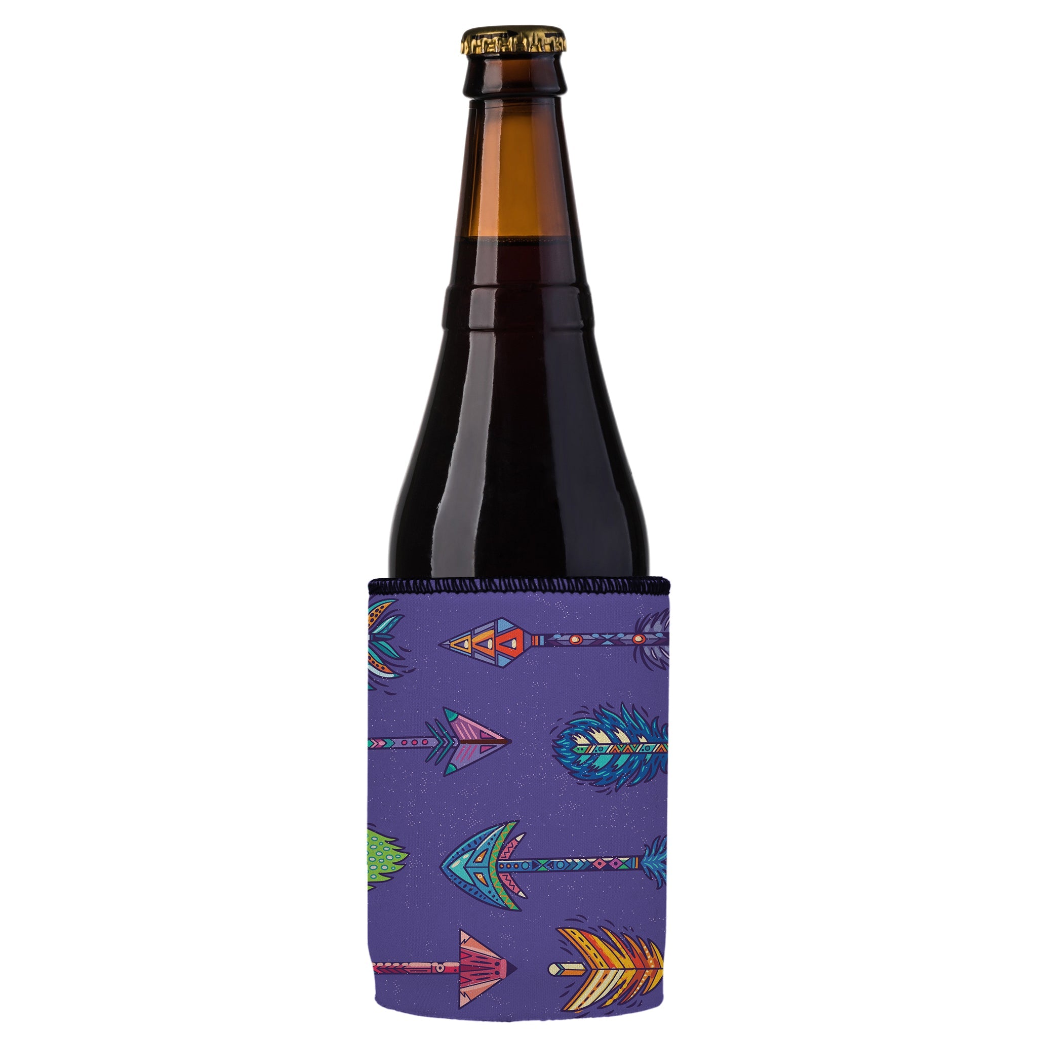 Stubbyz Purple Boho Arrows Stubby Cooler 2-Pack