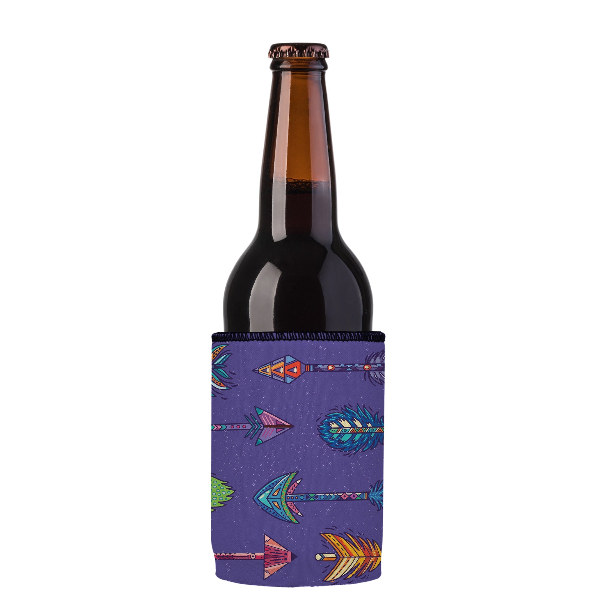 Stubbyz Purple Boho Arrows Stubby Cooler 2-Pack