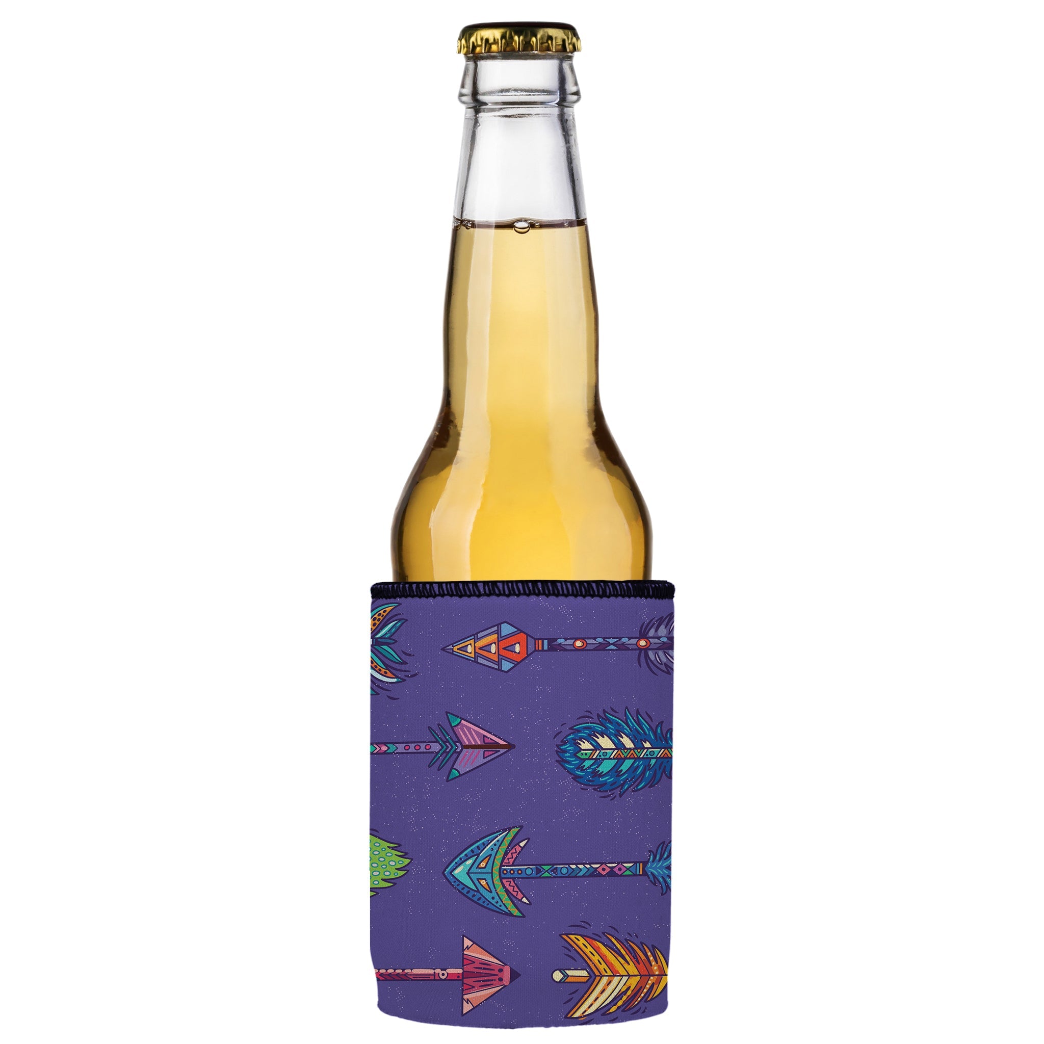 Stubbyz Purple Boho Arrows Stubby Cooler 2-Pack