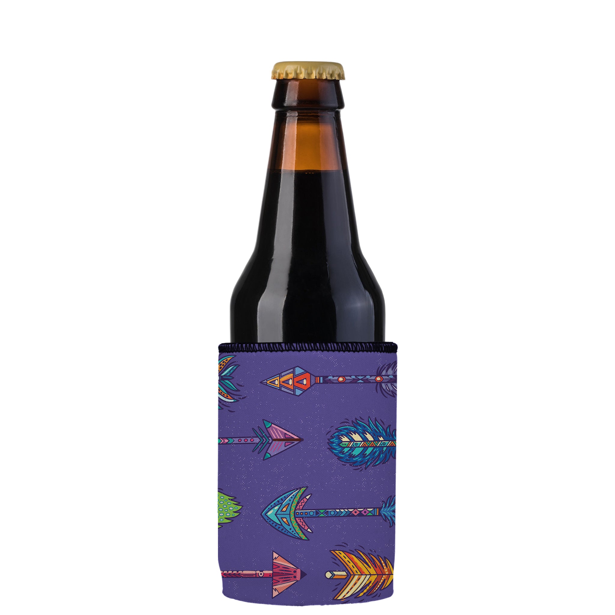 Stubbyz Purple Boho Arrows Stubby Cooler