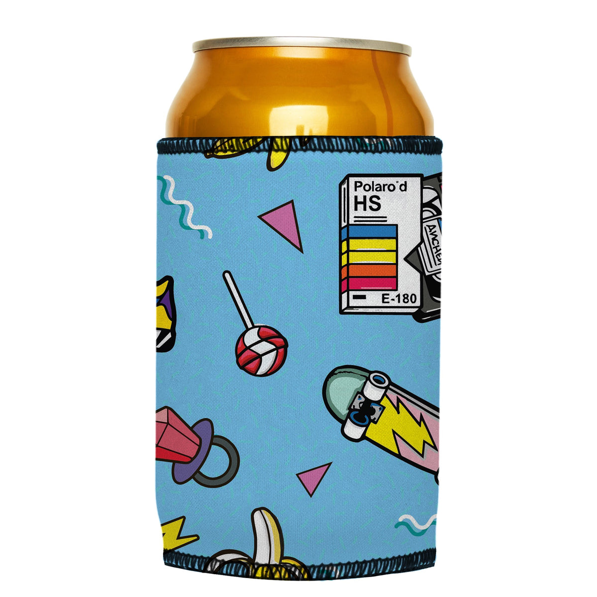 Mid 80s Stubbyz One Size cooler on a standard can