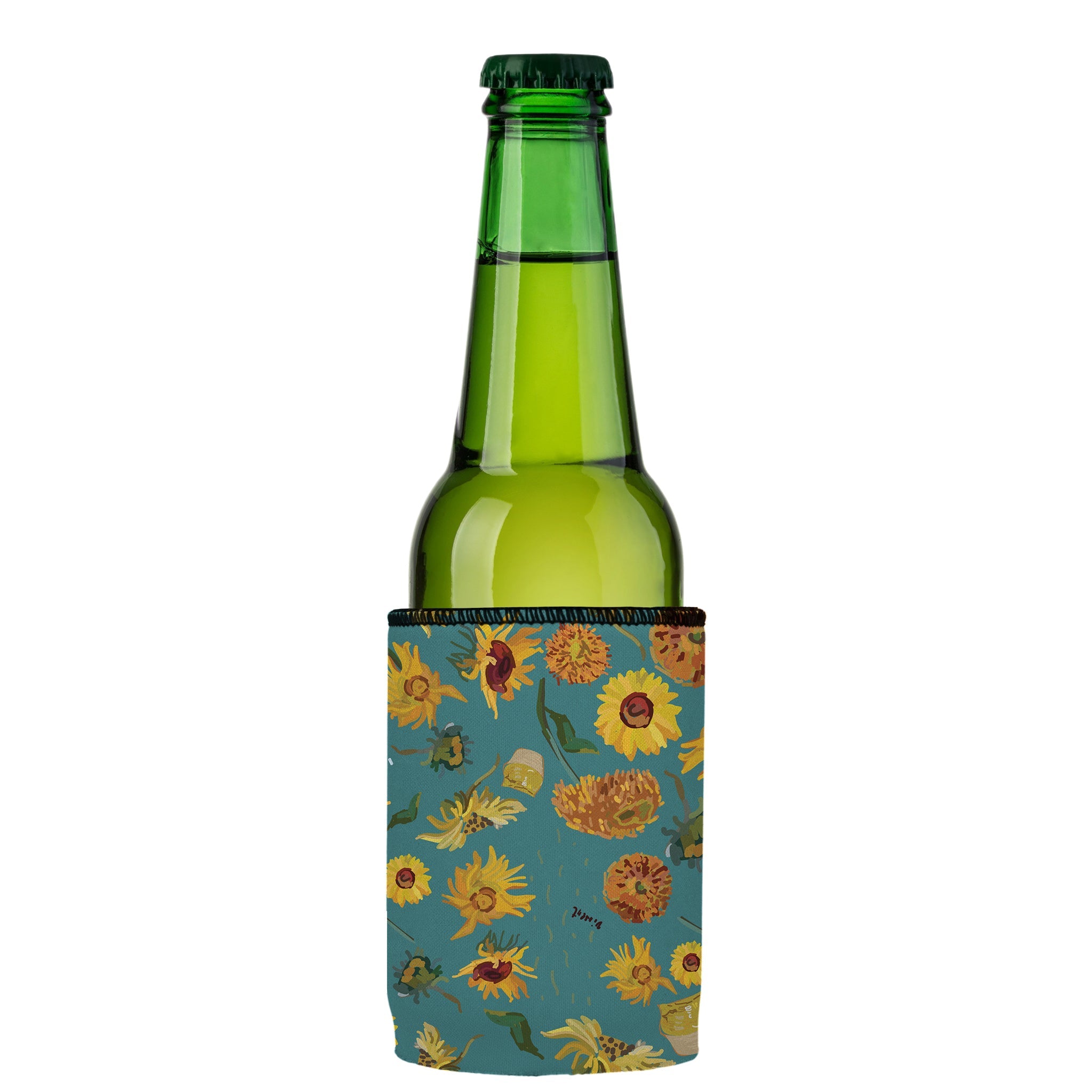 Stubbyz Blue Sunflowers Stubby Cooler 2-Pack