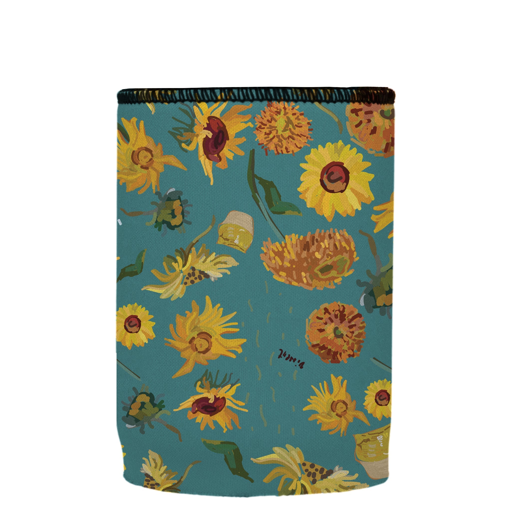 Stubbyz Blue Sunflowers Stubby Cooler 2-Pack