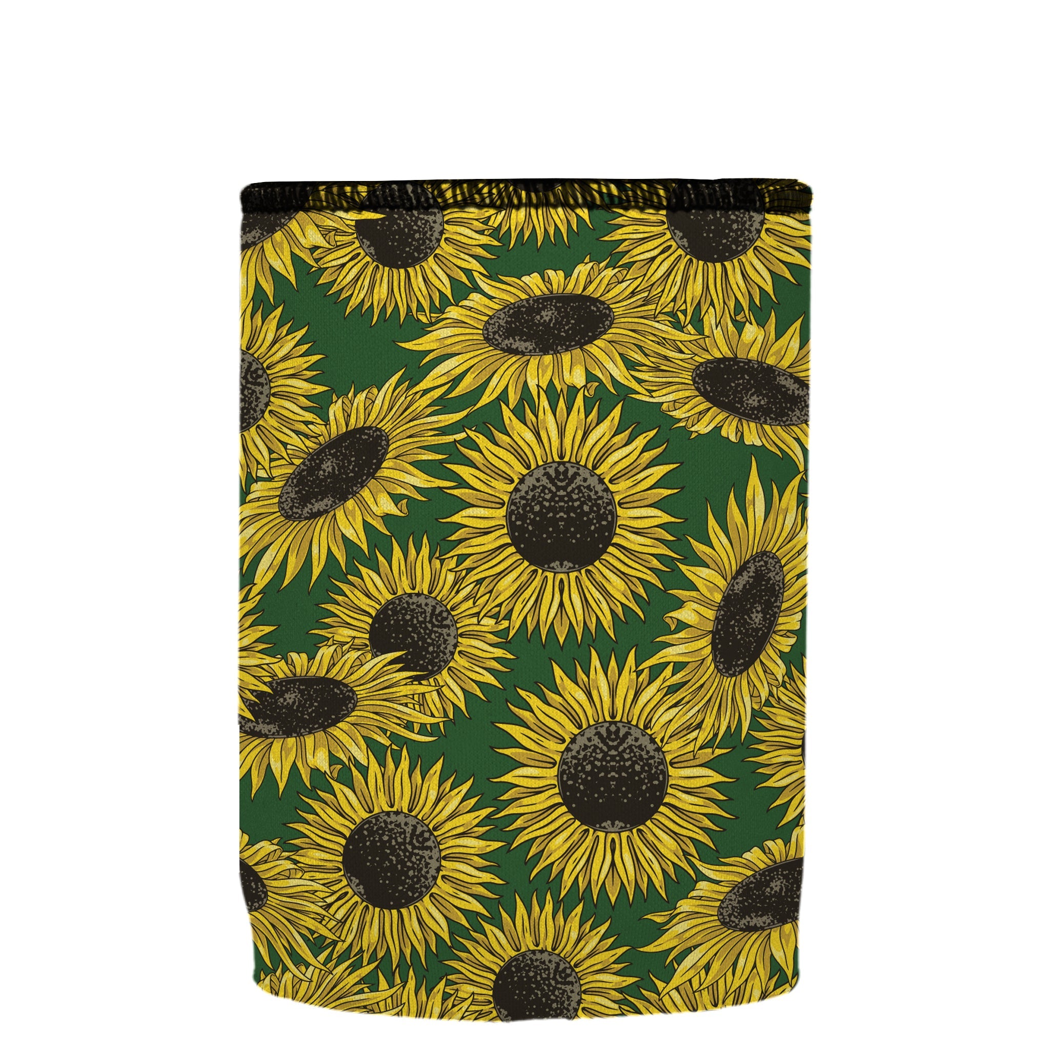 Stubbyz Green Sunflowers Stubby Cooler 2-Pack