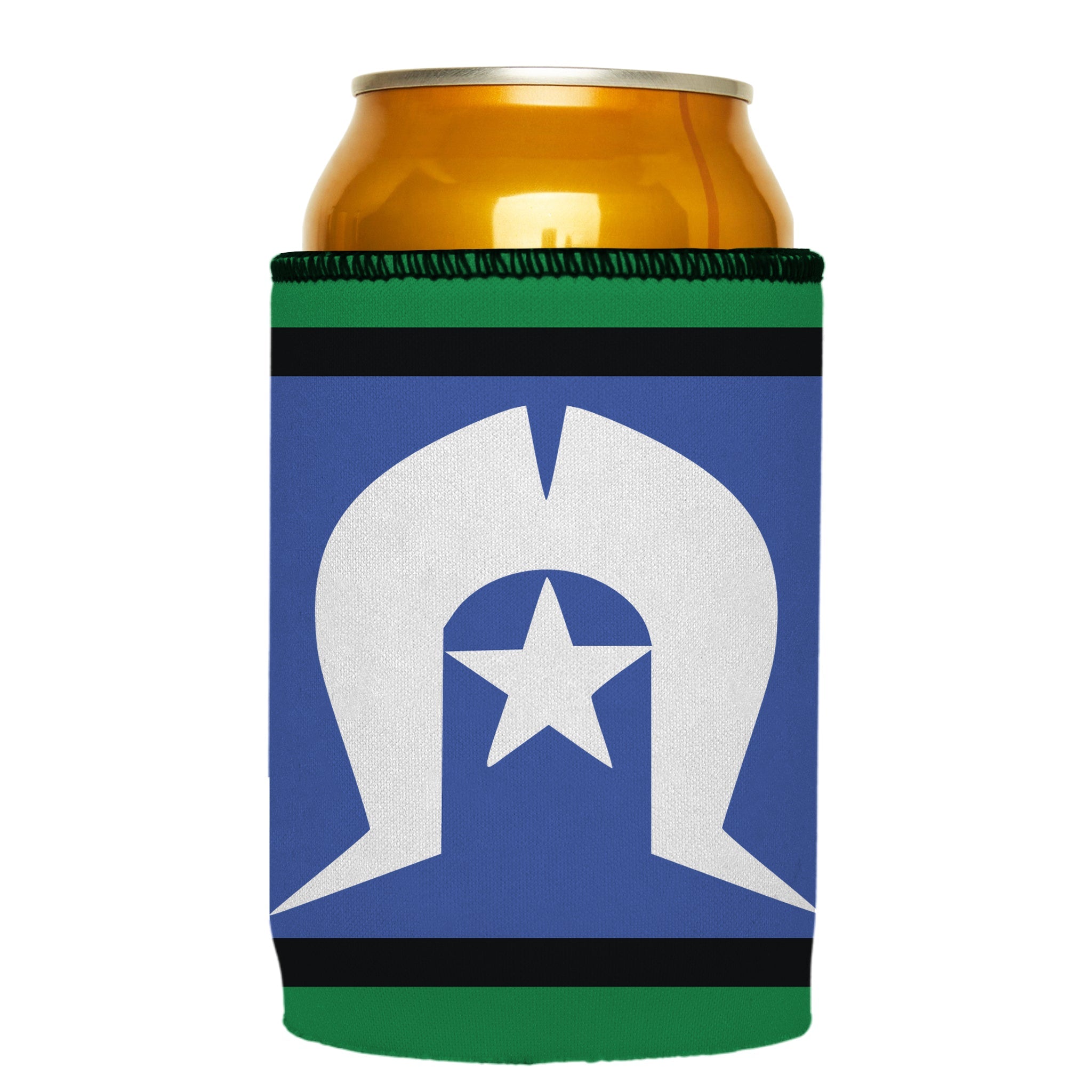 Stubbyz Torres Strait Islanders Flag Stubby Cooler 2-Pack