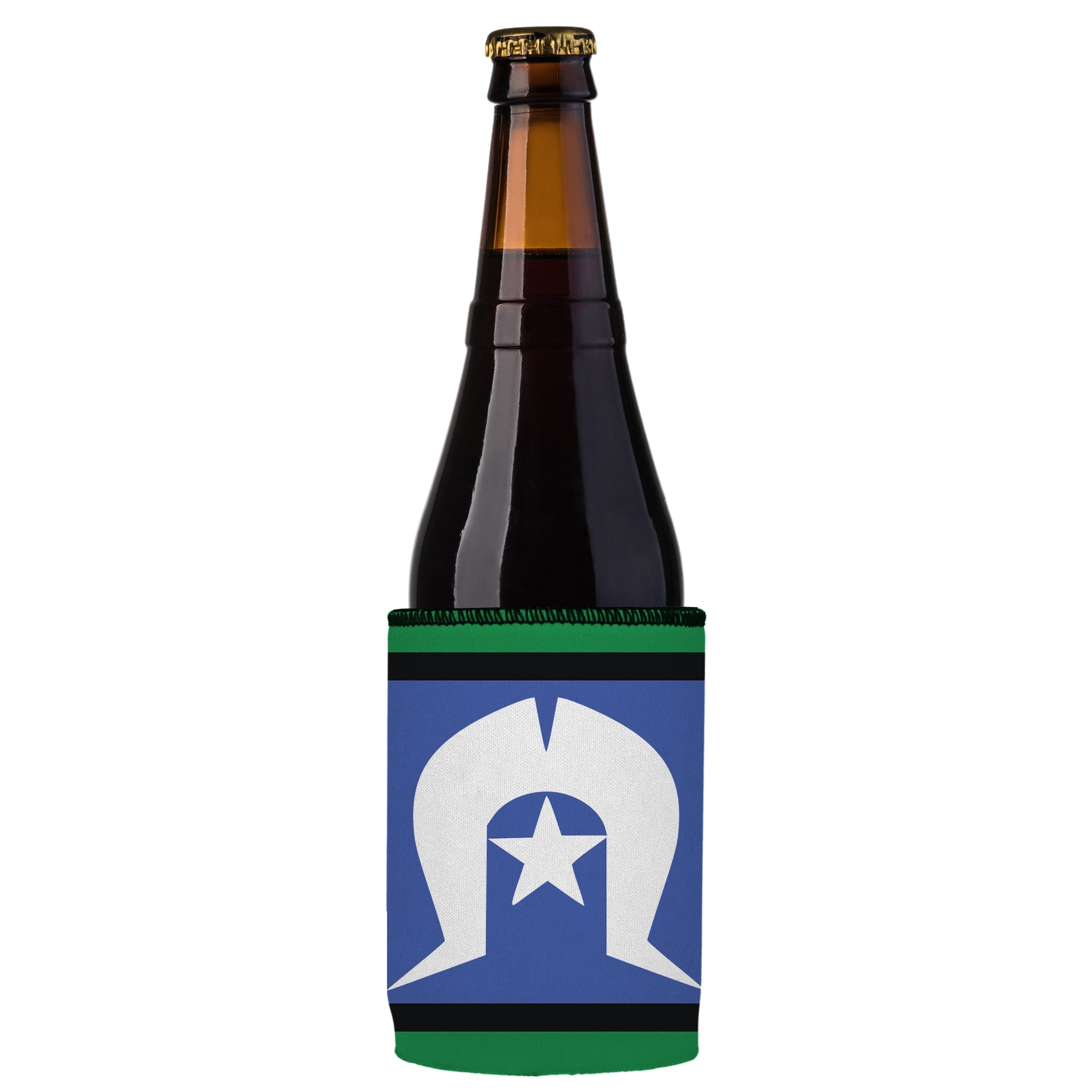 Stubbyz Torres Strait Islanders Flag Stubby Cooler 2-Pack