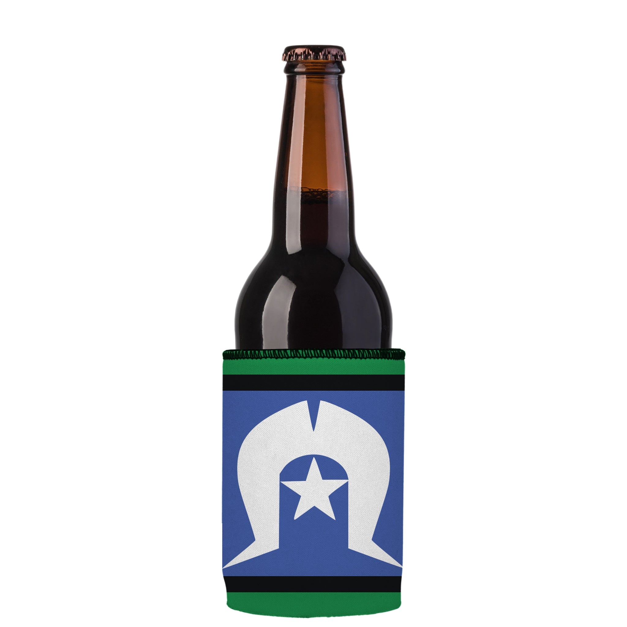 Stubbyz Torres Strait Islanders Flag Stubby Cooler 2-Pack