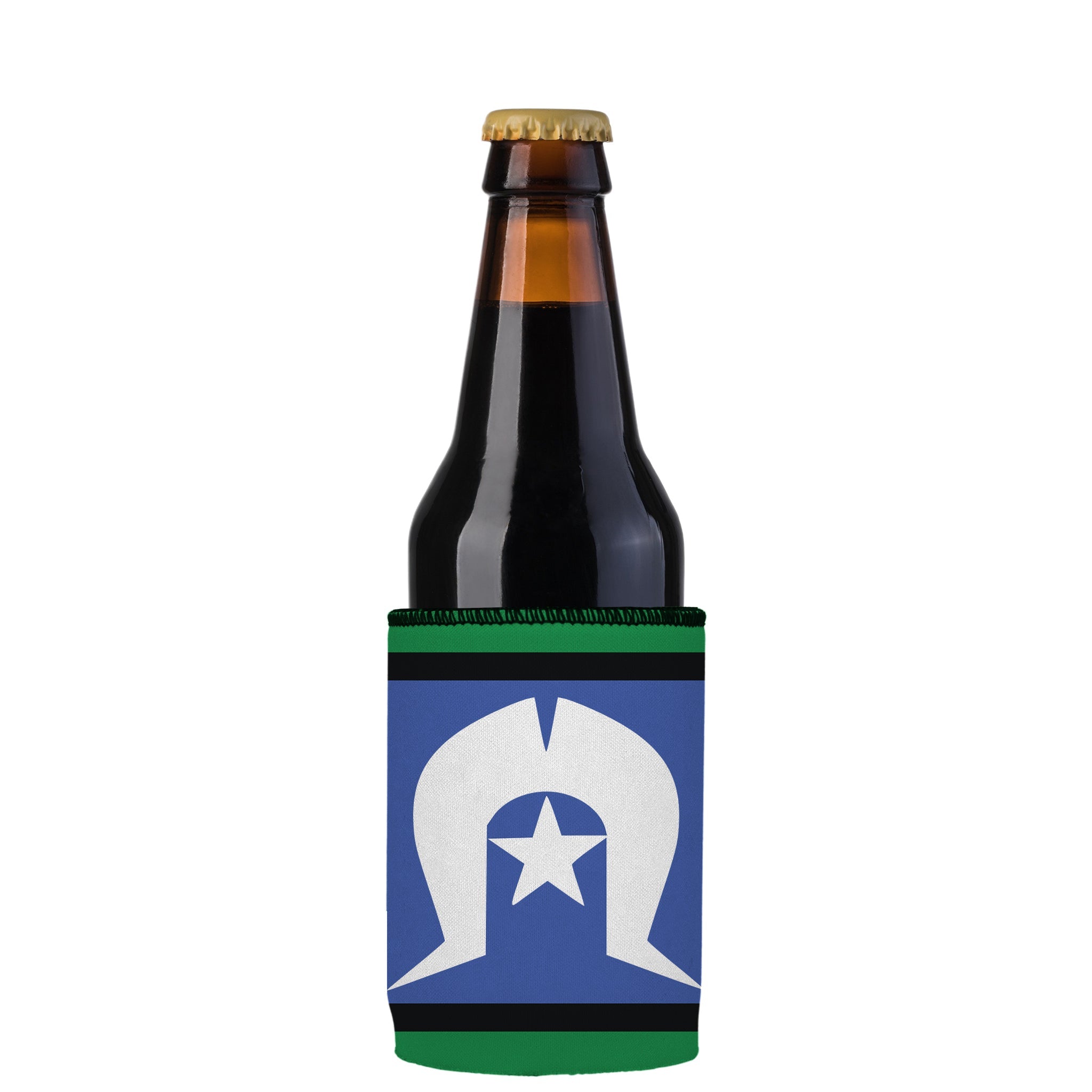 Stubbyz Torres Strait Islanders Flag Stubby Cooler 2-Pack