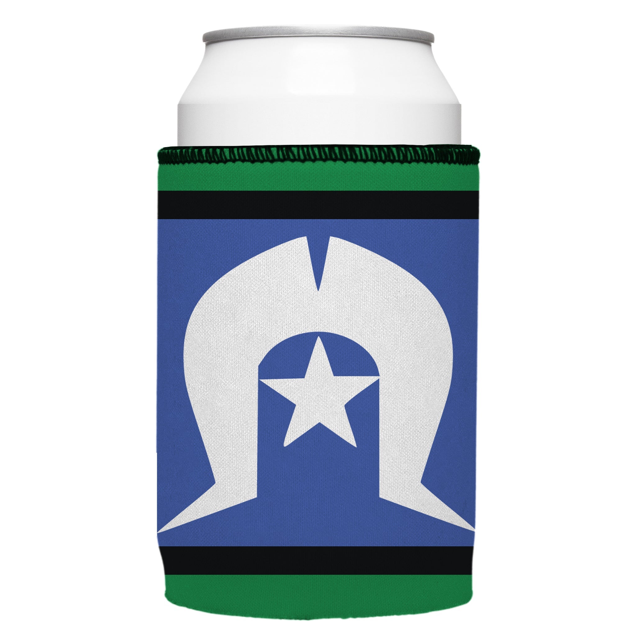 Stubbyz Torres Strait Islanders Flag Stubby Cooler 2-Pack