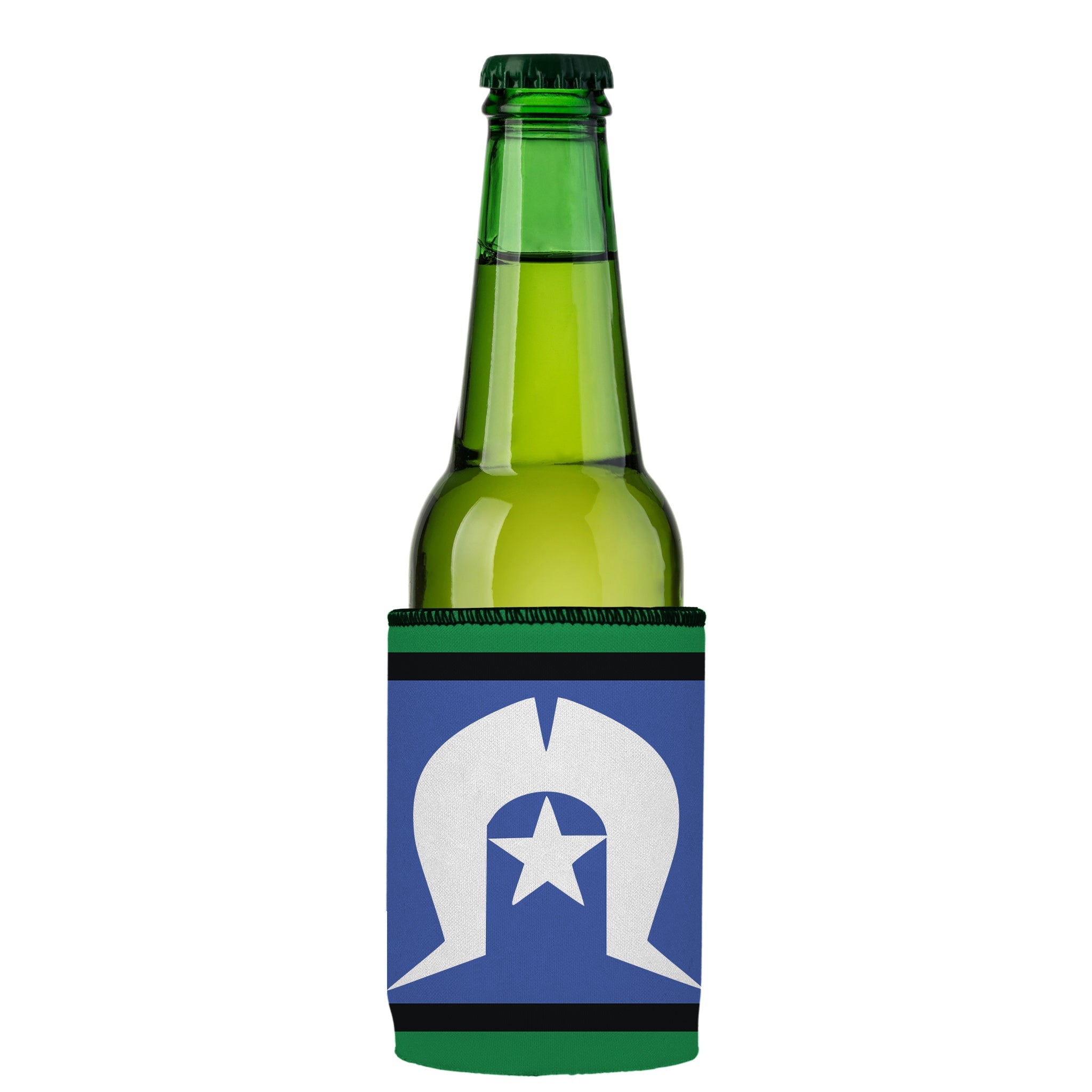 Stubbyz Torres Strait Islanders Flag Stubby Cooler 2-Pack