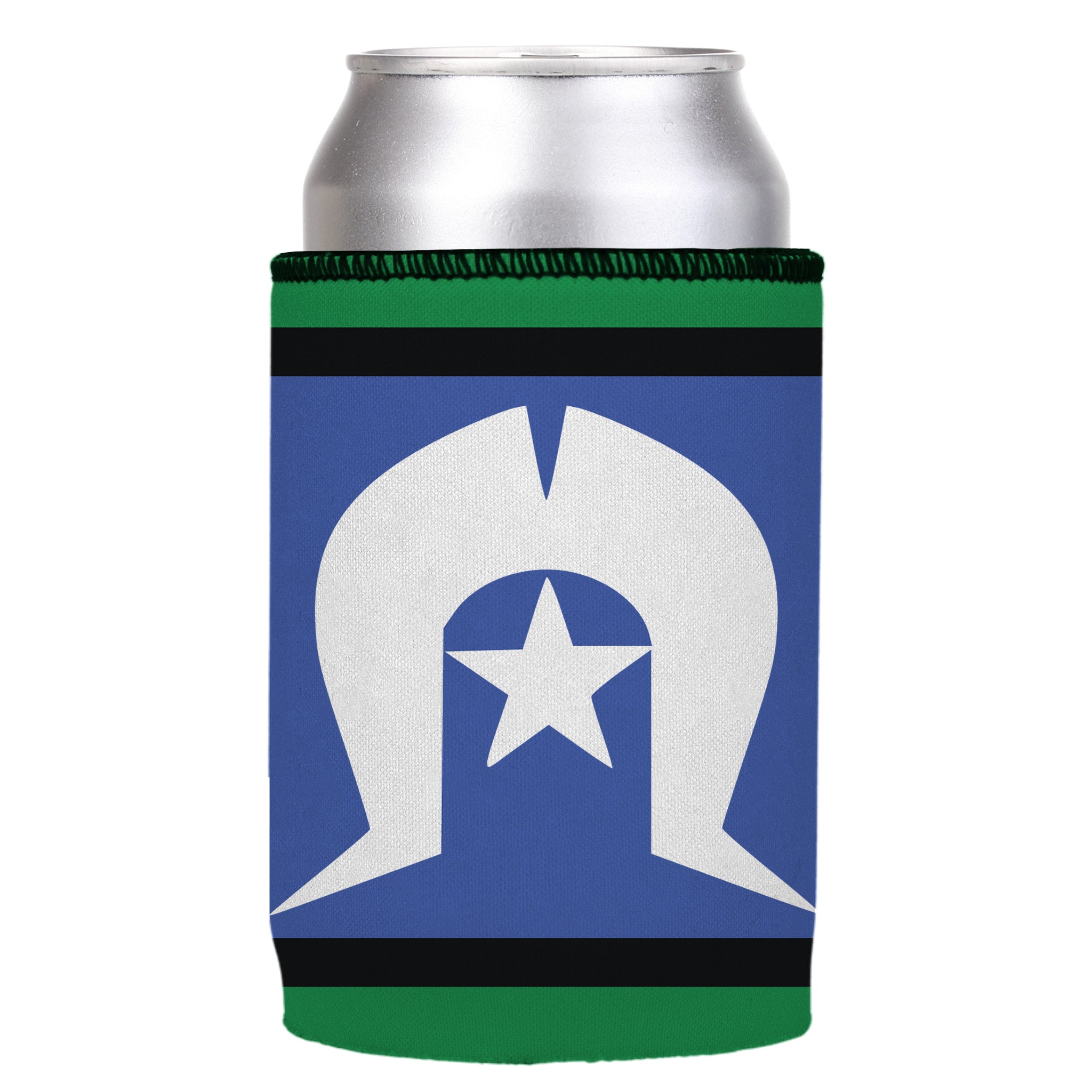 Stubbyz Torres Strait Islanders Flag Stubby Cooler 2-Pack