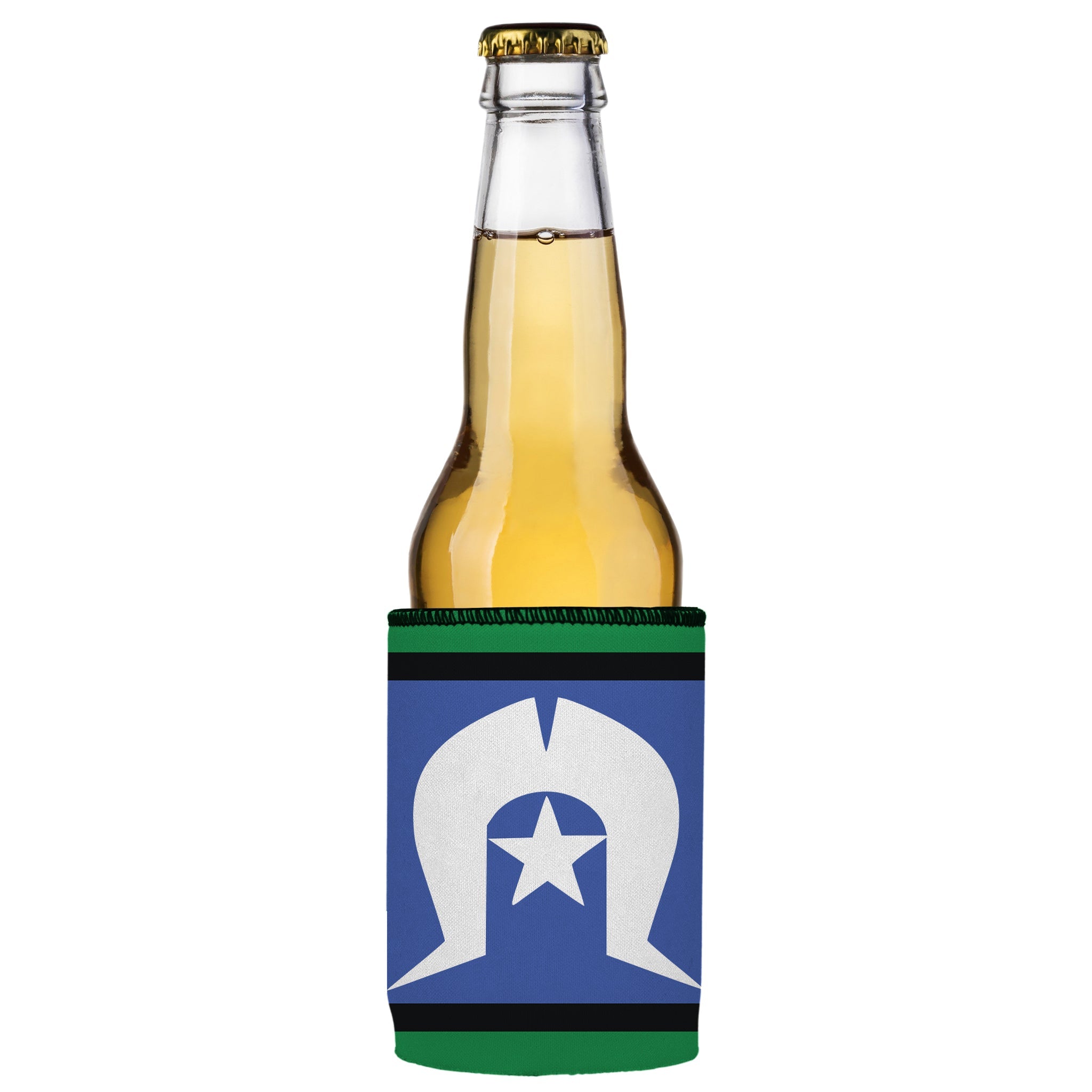 Stubbyz Torres Strait Islanders Flag Stubby Cooler 2-Pack