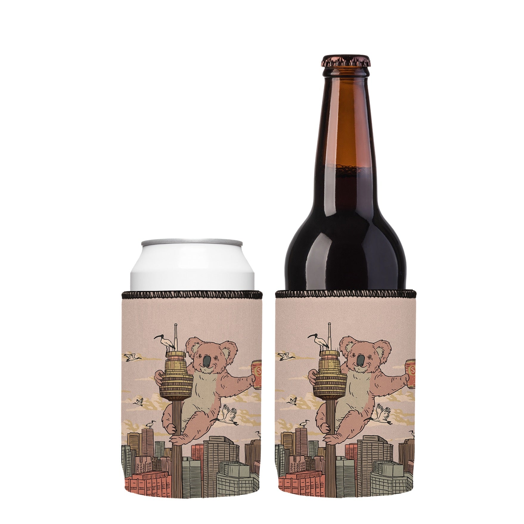 Stubbyz x Aidan Howes Koala Point Tower Stubby Cooler