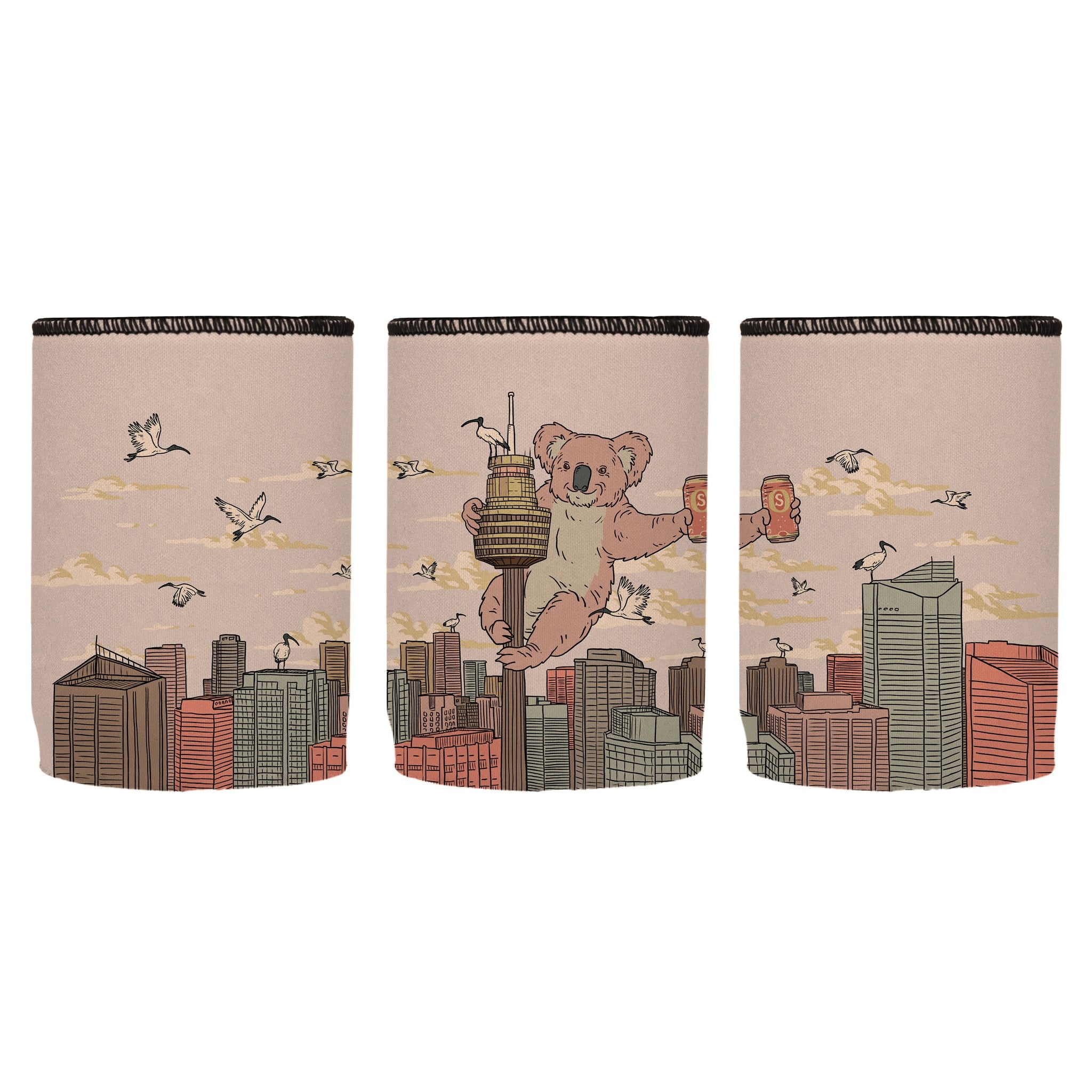 Stubbyz x Aidan Howes Koala Point Tower Stubby Cooler