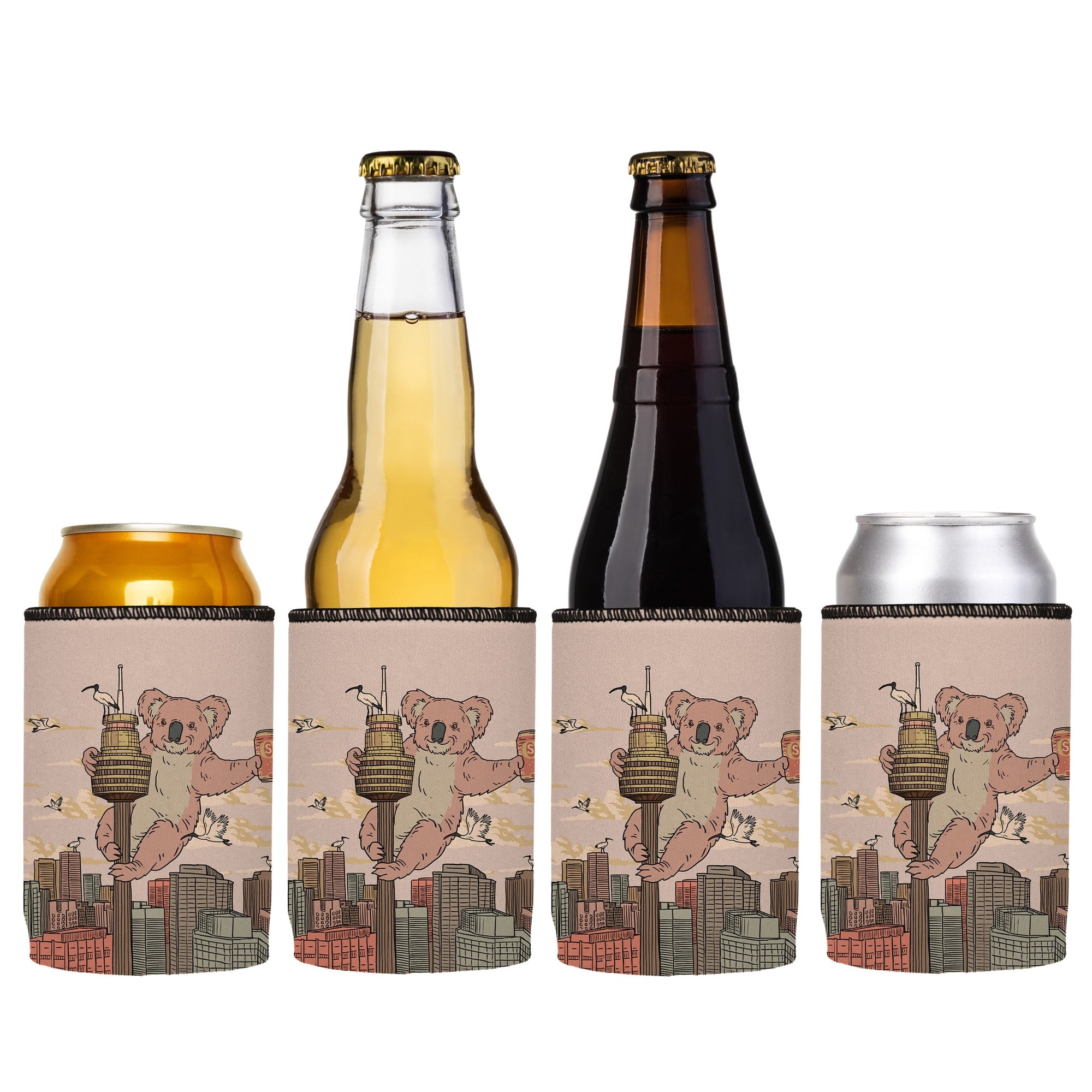 Stubbyz x Aidan Howes Koala Point Tower Stubby Cooler