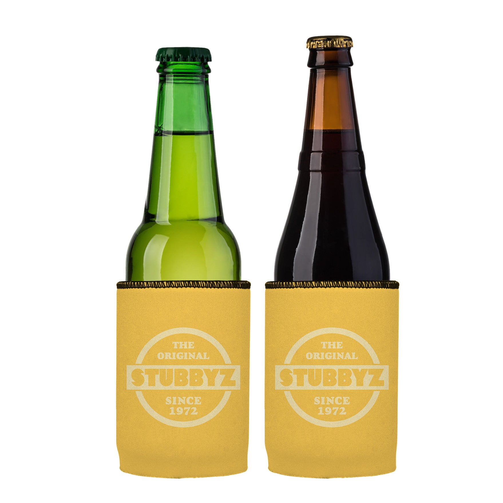 The Original Stubbyz Stubby Cooler (Mustard) 2-Pack