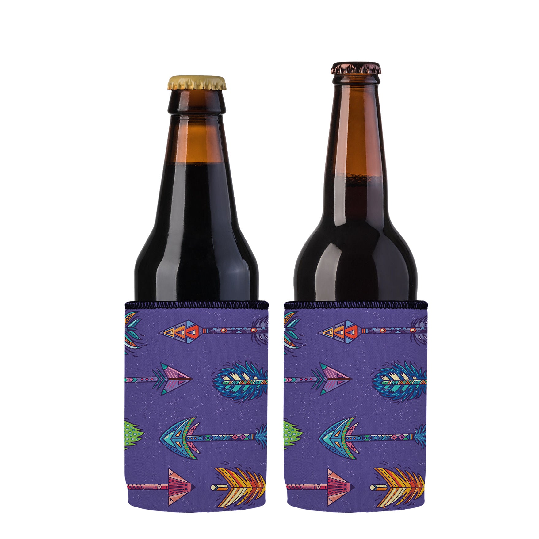 Stubbyz Purple Boho Arrows Stubby Cooler 2-Pack