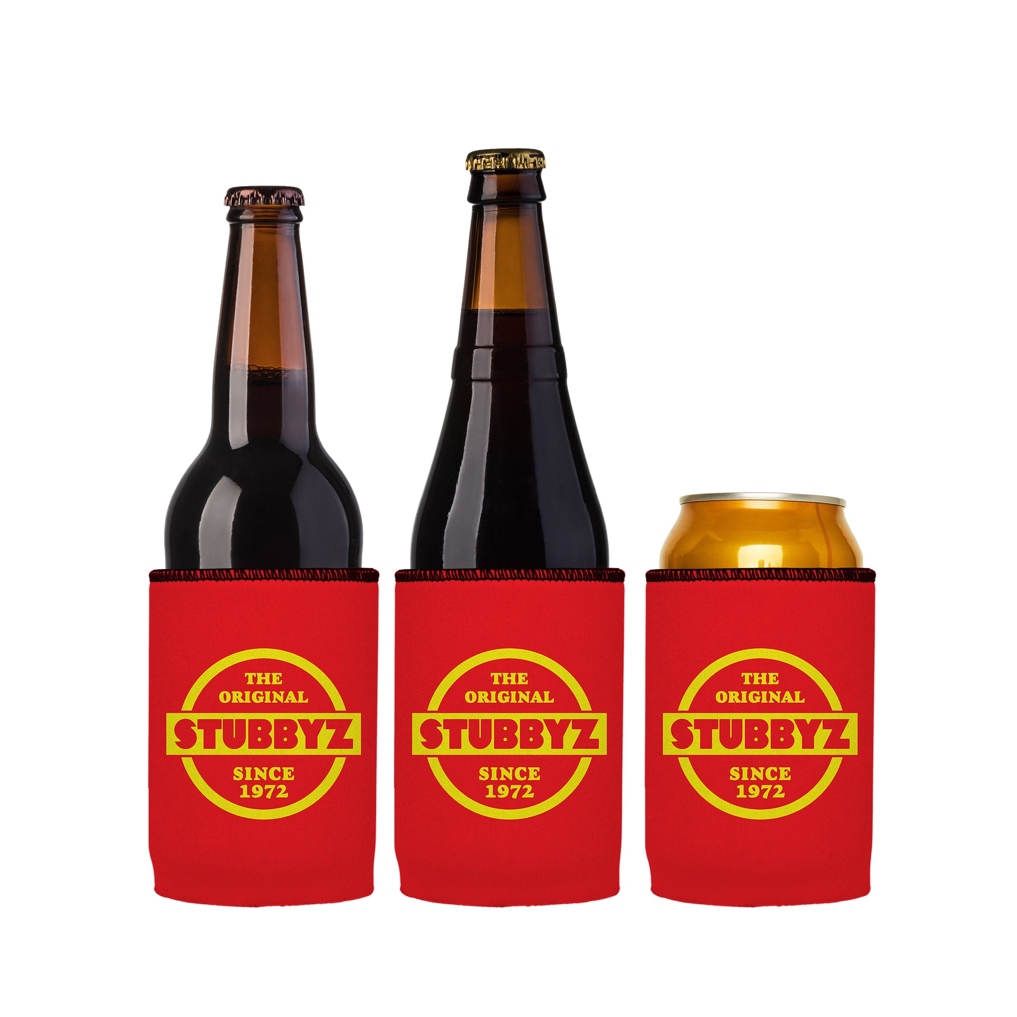 The Original Stubbyz Stubby Cooler (Red) 3-Pack
