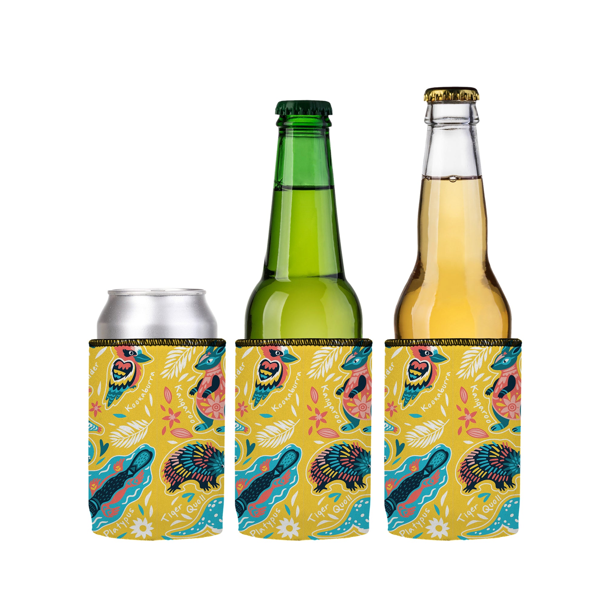 Stubbyz Australian Animals Stubby Cooler 3-Pack