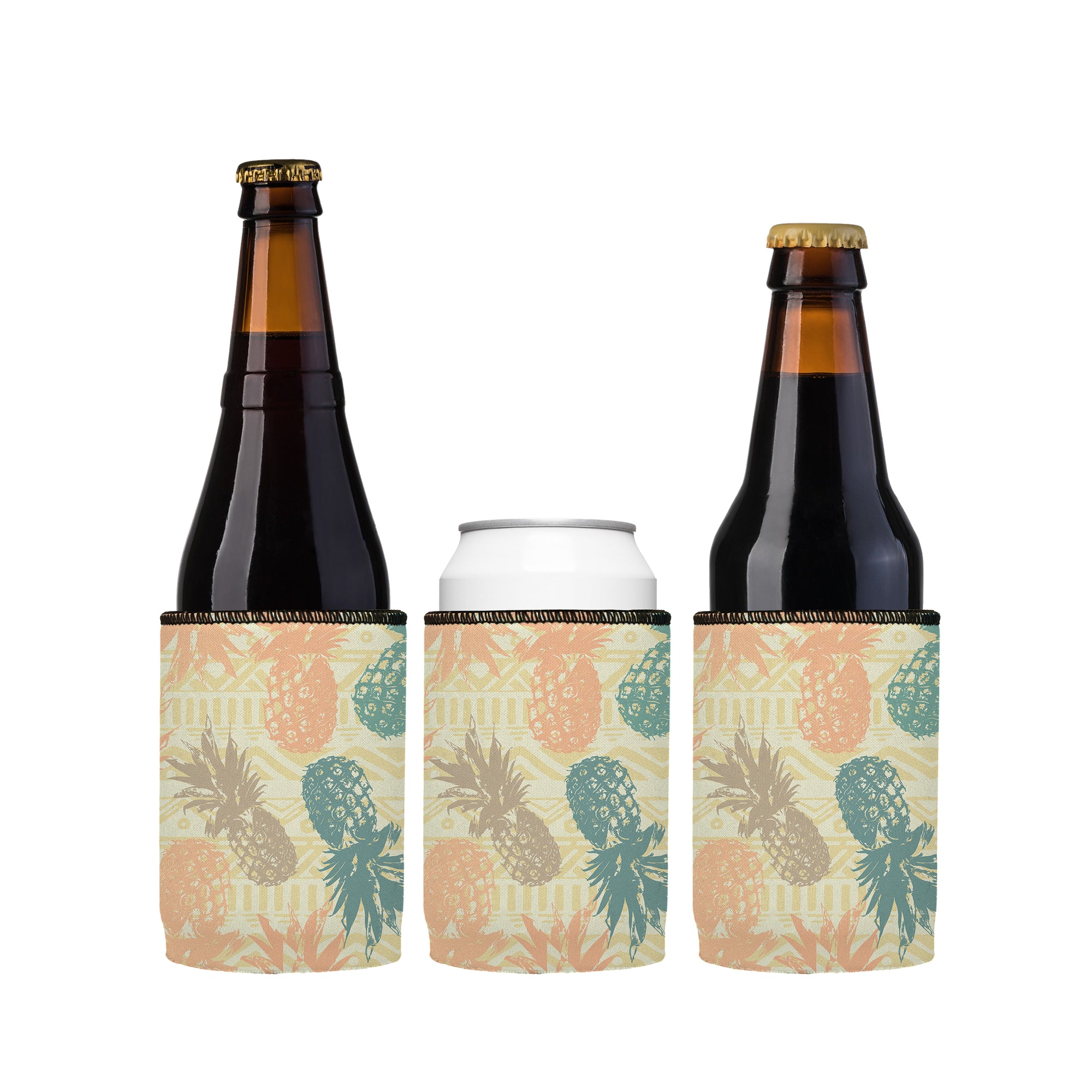 Stubbyz Tropical Pineapple Stubby Cooler 3-Pack