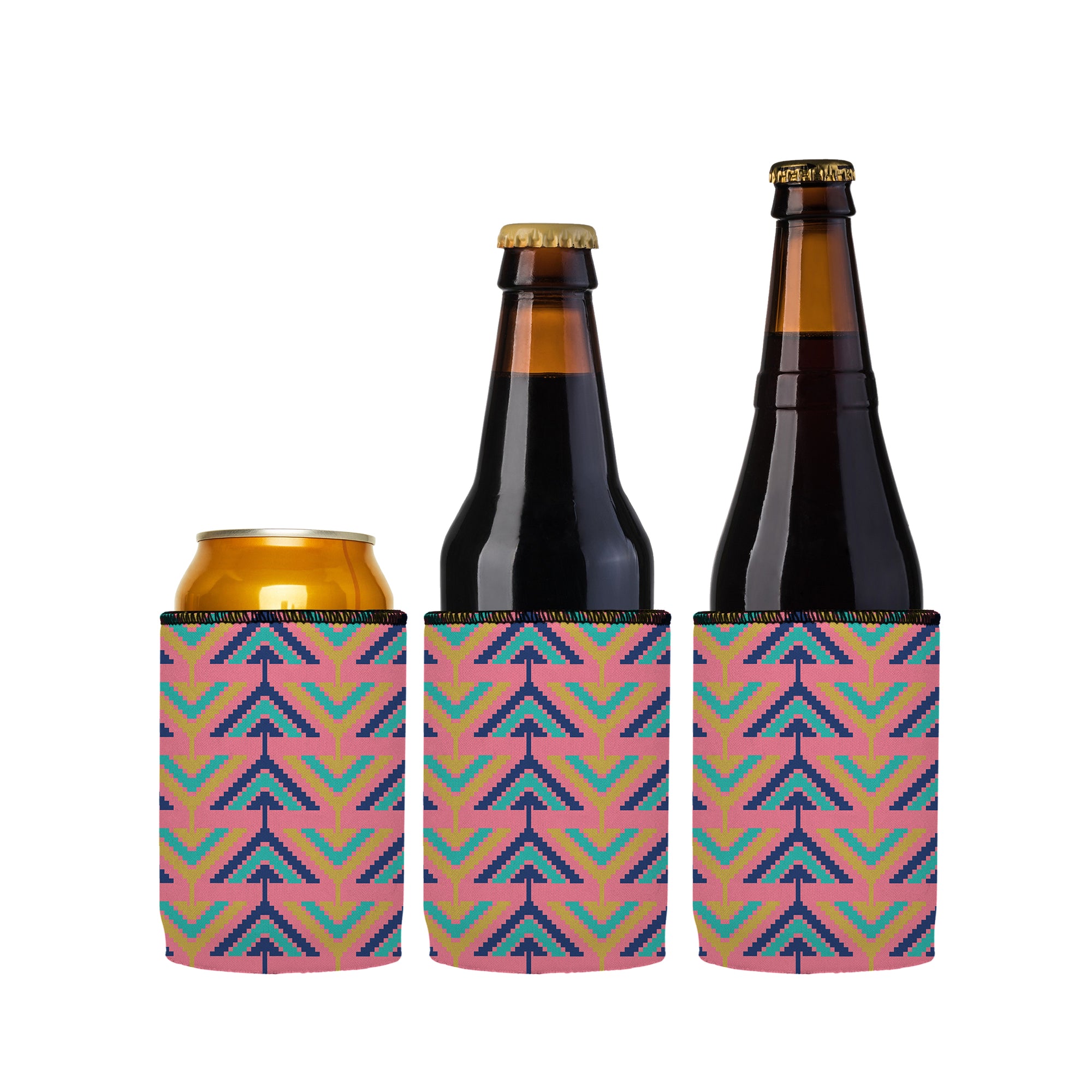 Stubbyz Rainbow Tribal Arrows Stubby Cooler 3-Pack