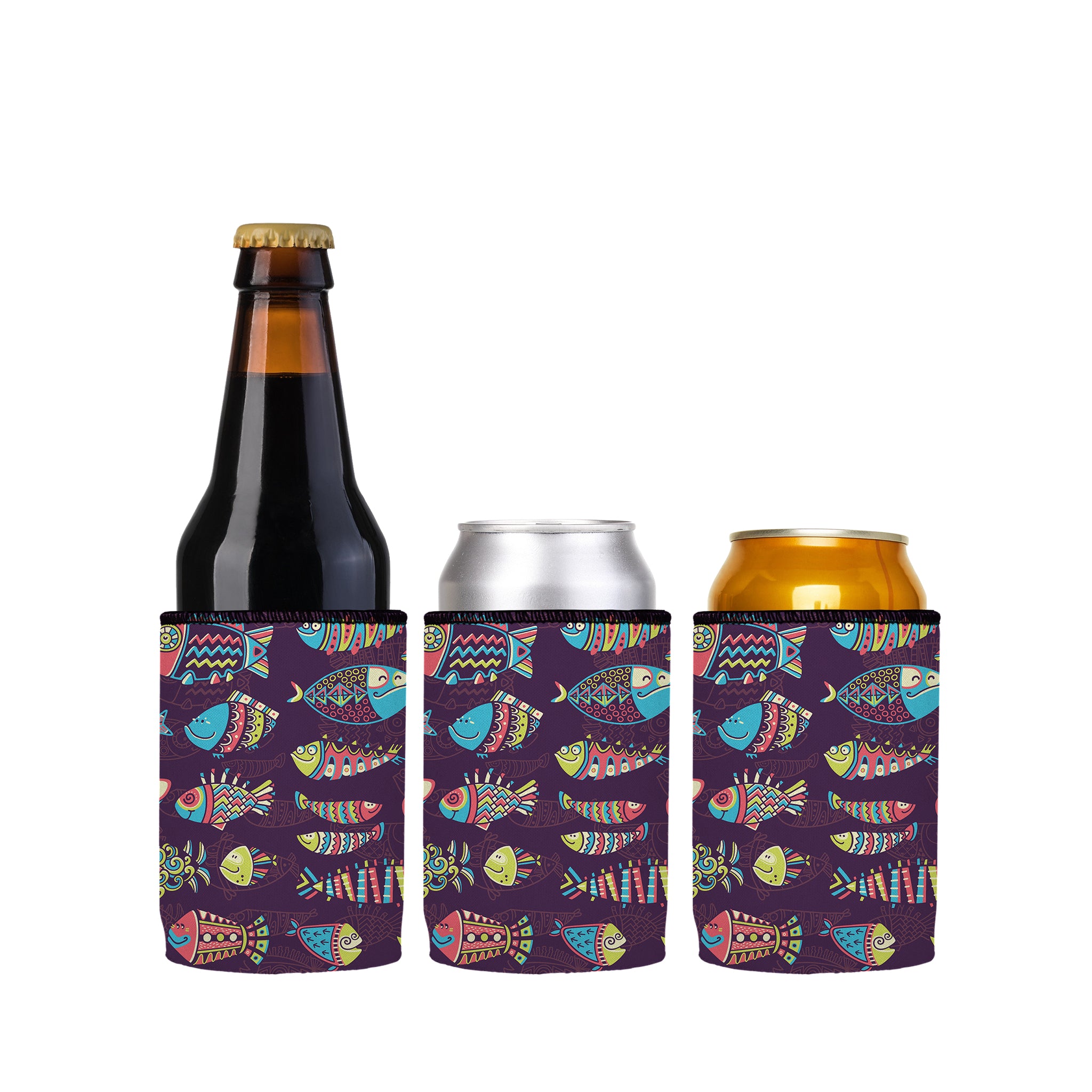 Stubbyz Festival Fish Stubby Cooler 3-Pack