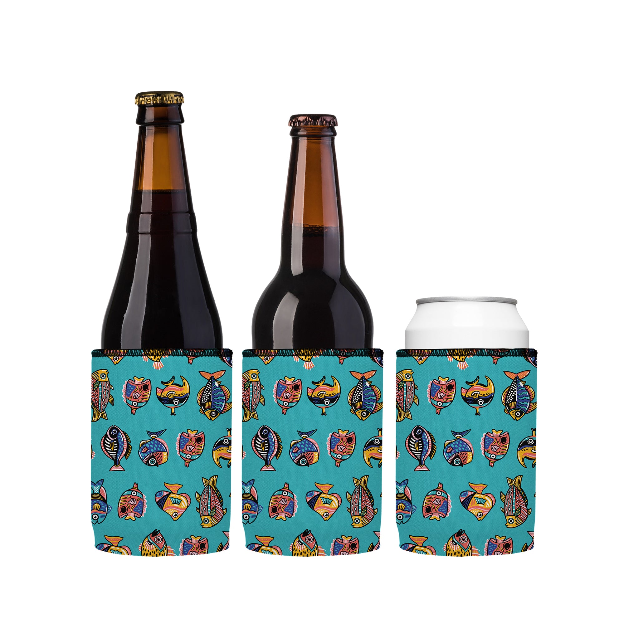 Stubbyz Tropical Fish Stubby Cooler 3-Pack