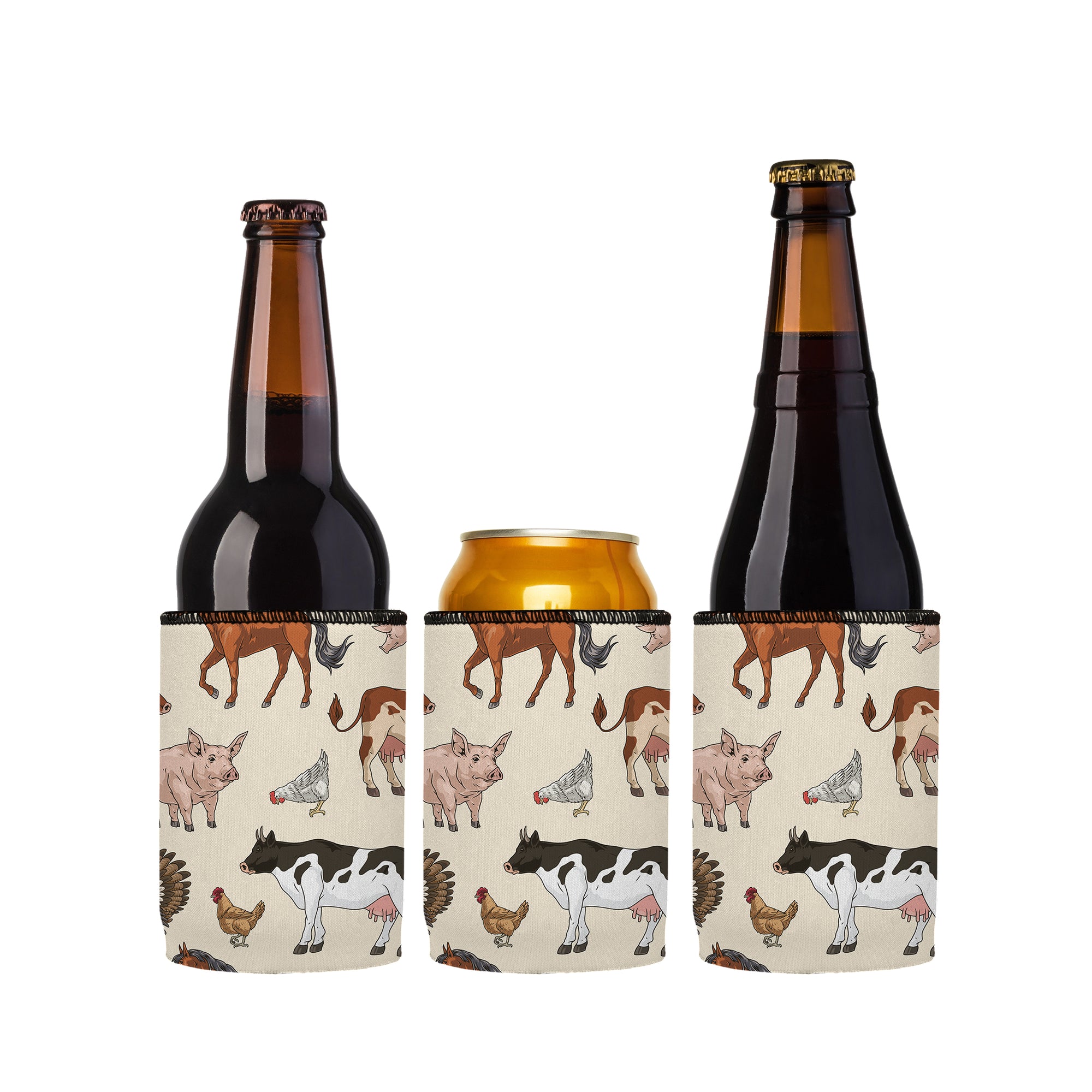 Stubbyz Old Animal Farm Stubby Cooler 3-Pack