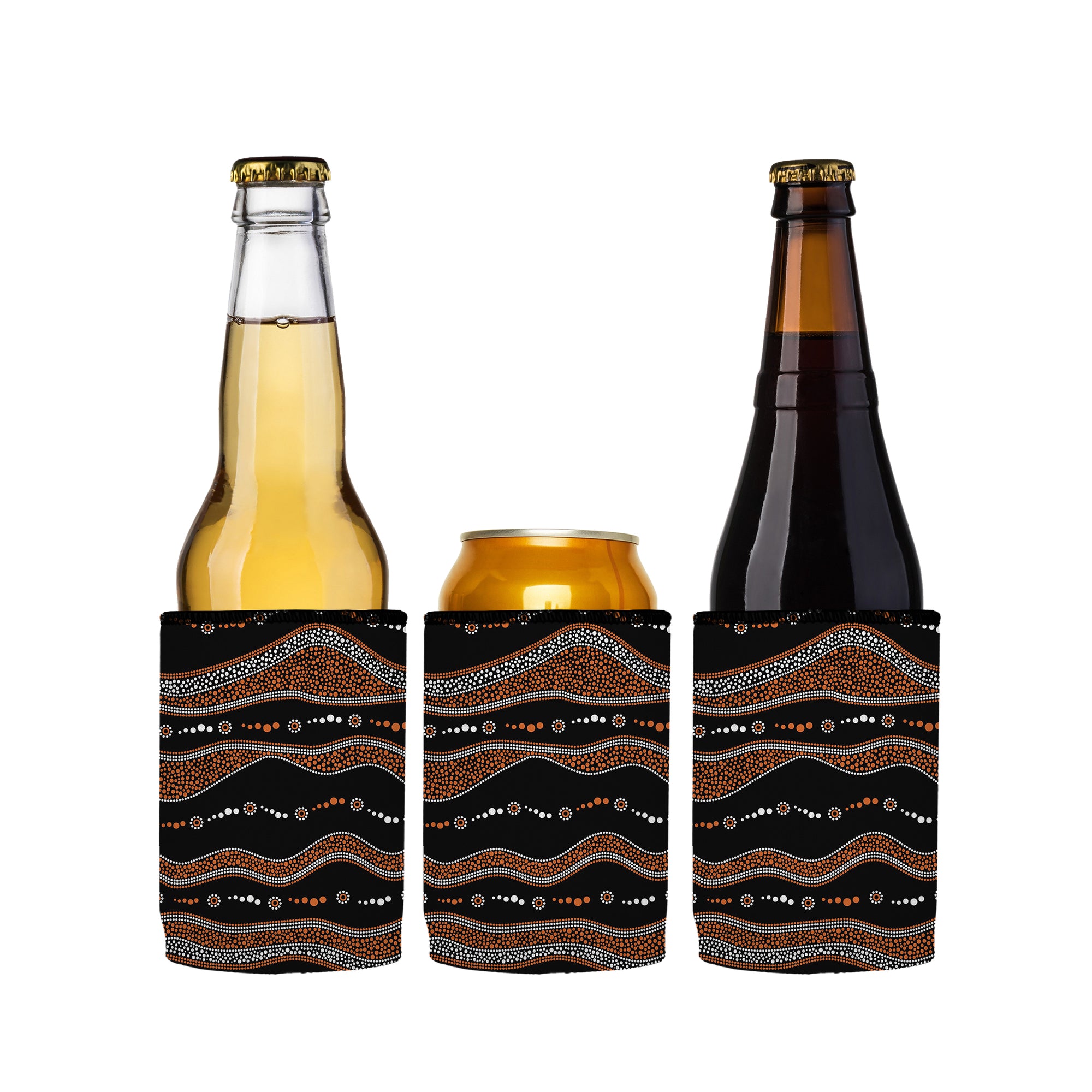 Stubbyz Traditional Australian Stubby Cooler 3-Pack